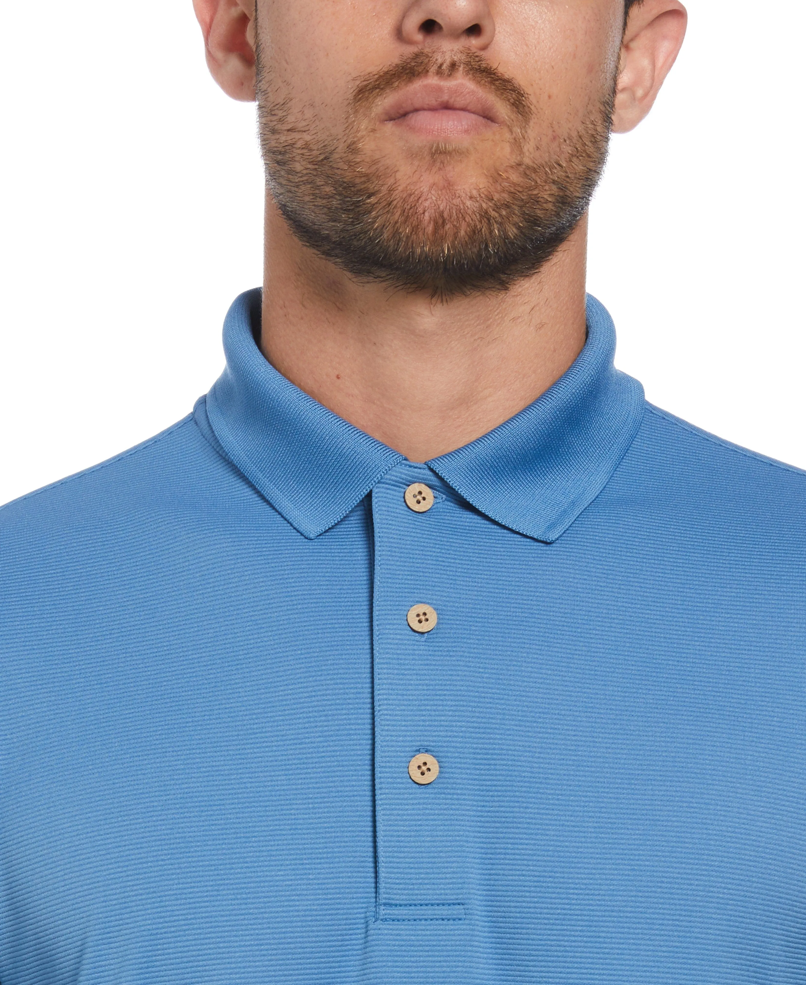 Big & Tall Solid Textured Polo sold by Cubavera product image thumbnail 3