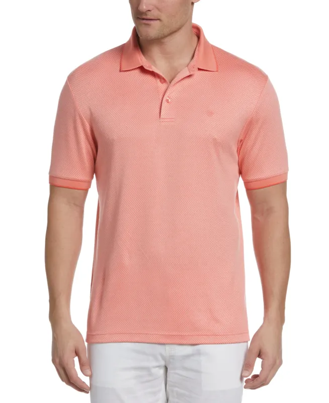 Diamond Jacquard Polo sold by Cubavera