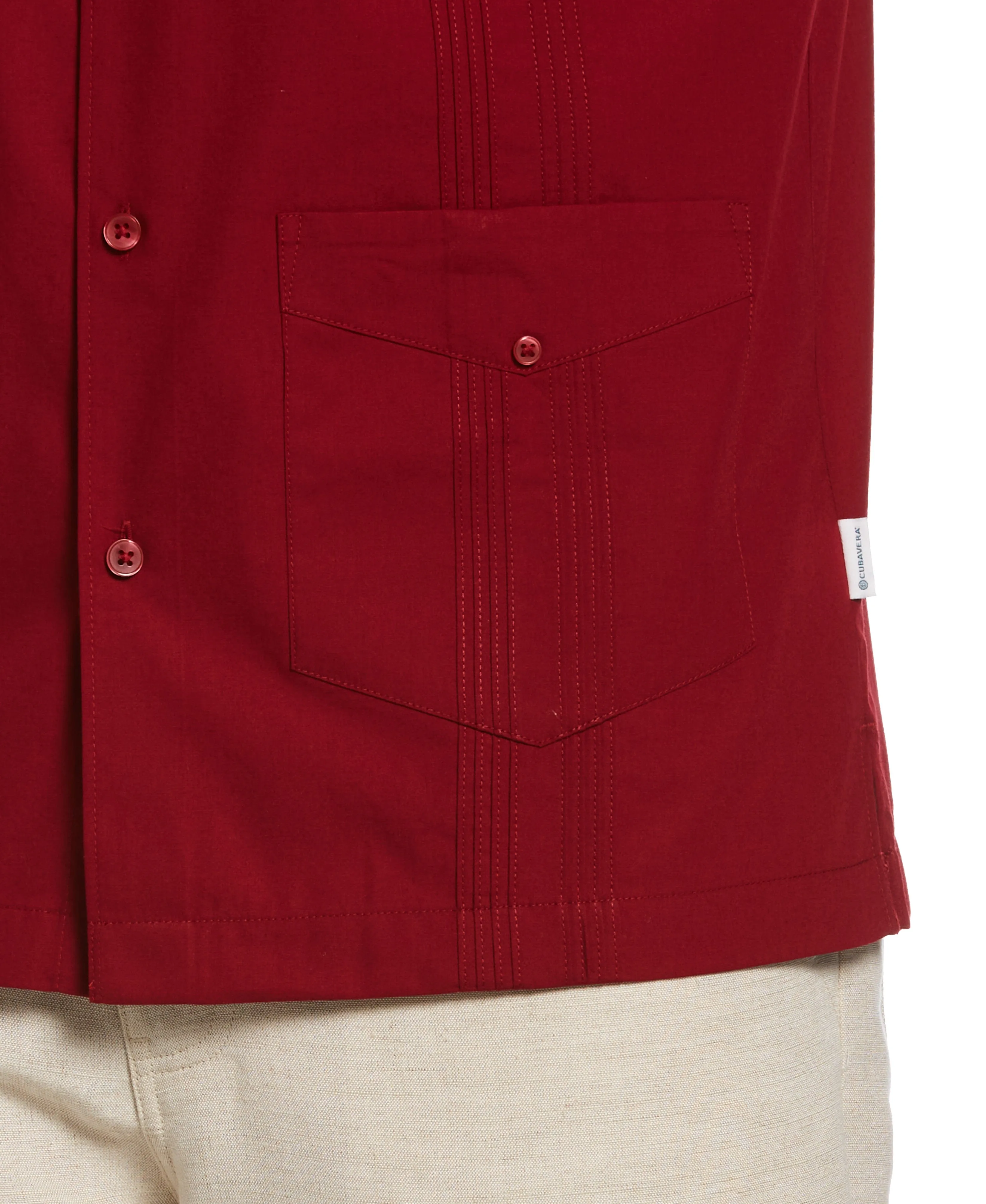 Big & Tall Four Pocket Guayabera Shirt sold by Cubavera product image thumbnail 3