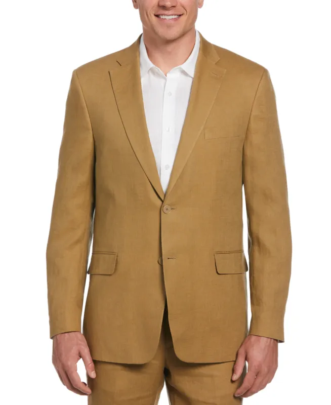 100% Linen Single-Breasted Suit Jacket sold by Cubavera