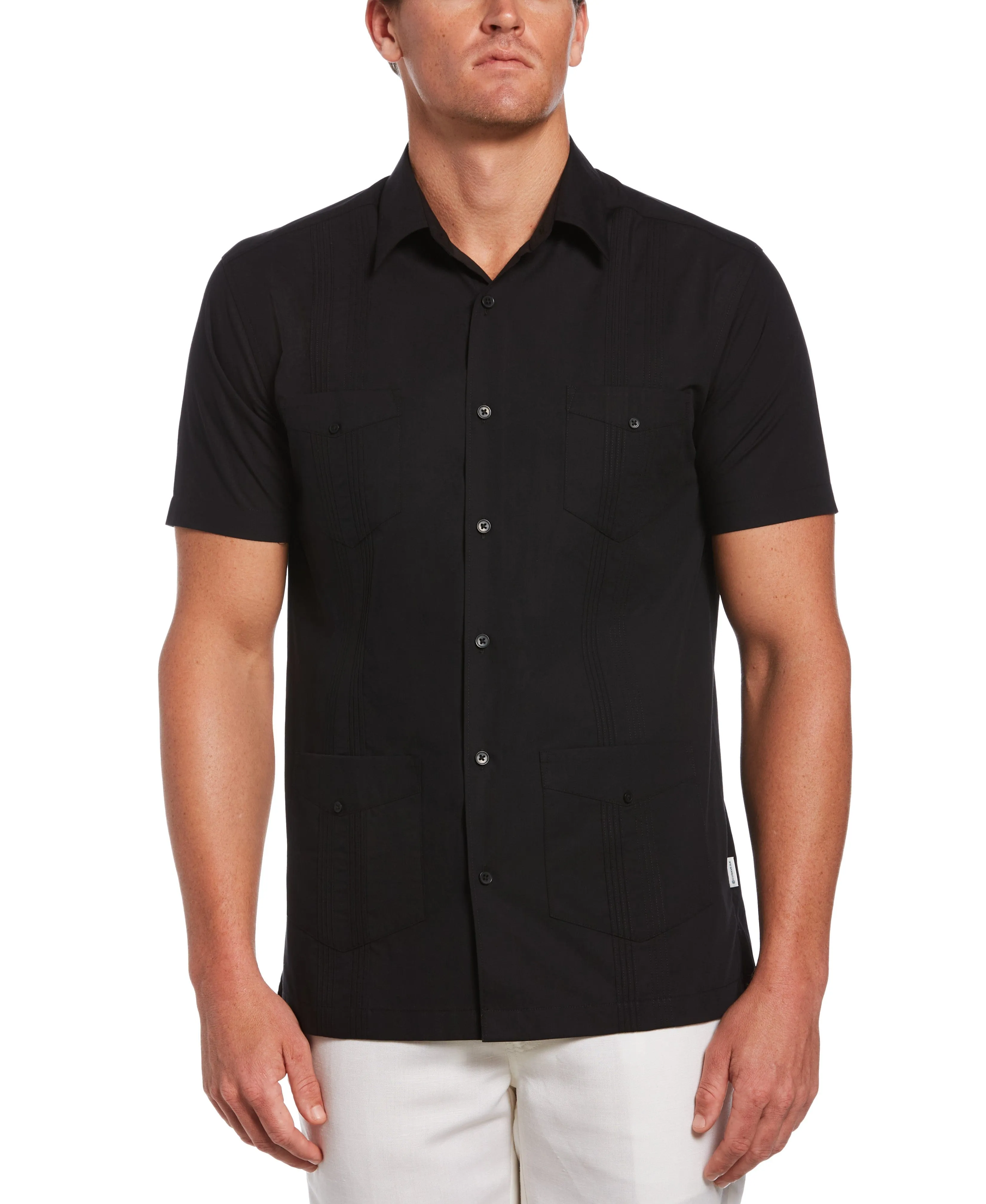 Big & Tall Four Pocket Guayabera Shirt sold by Cubavera