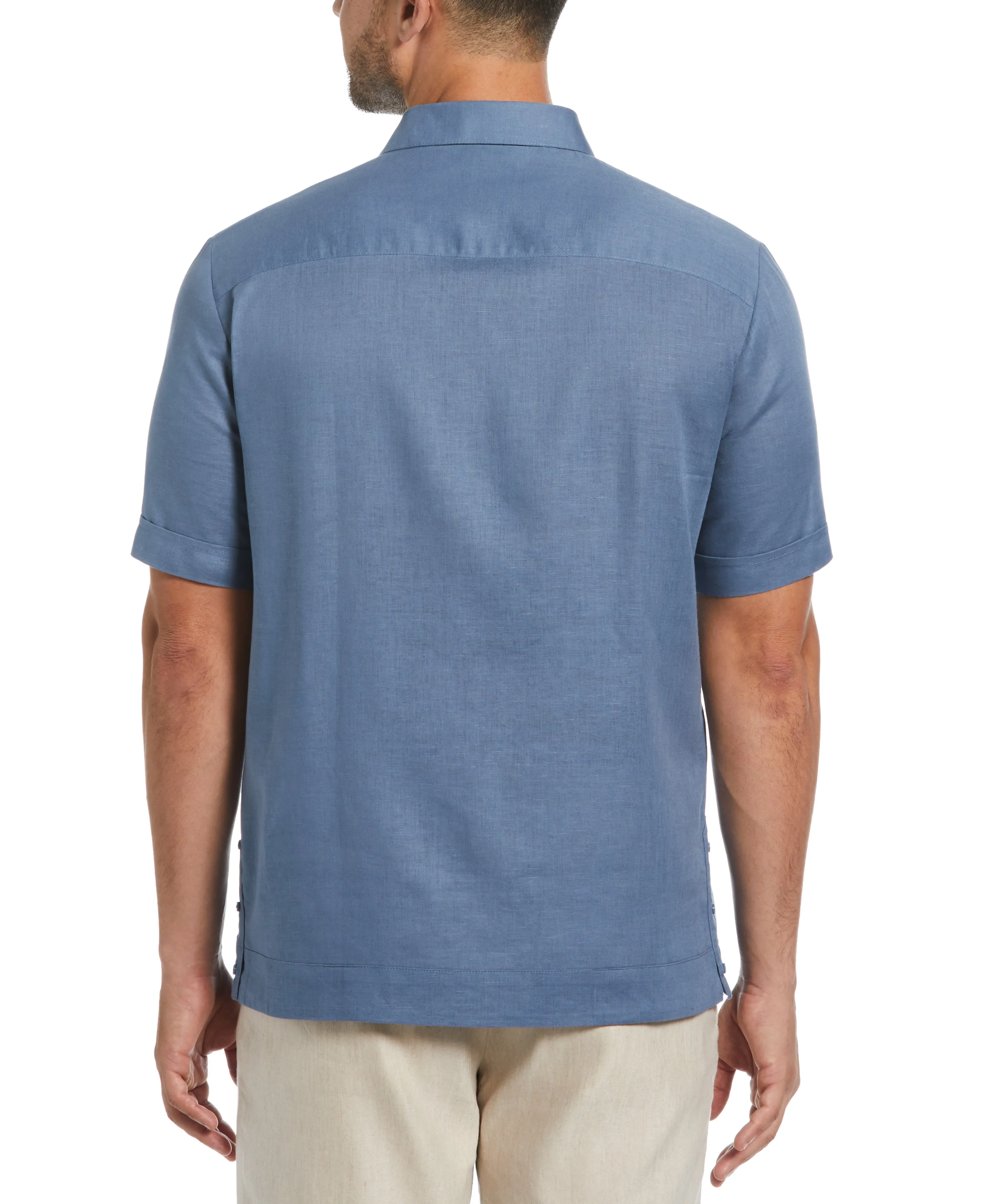 Linen Blend No-Pocket Guayabera Shirt sold by Cubavera product image thumbnail 2