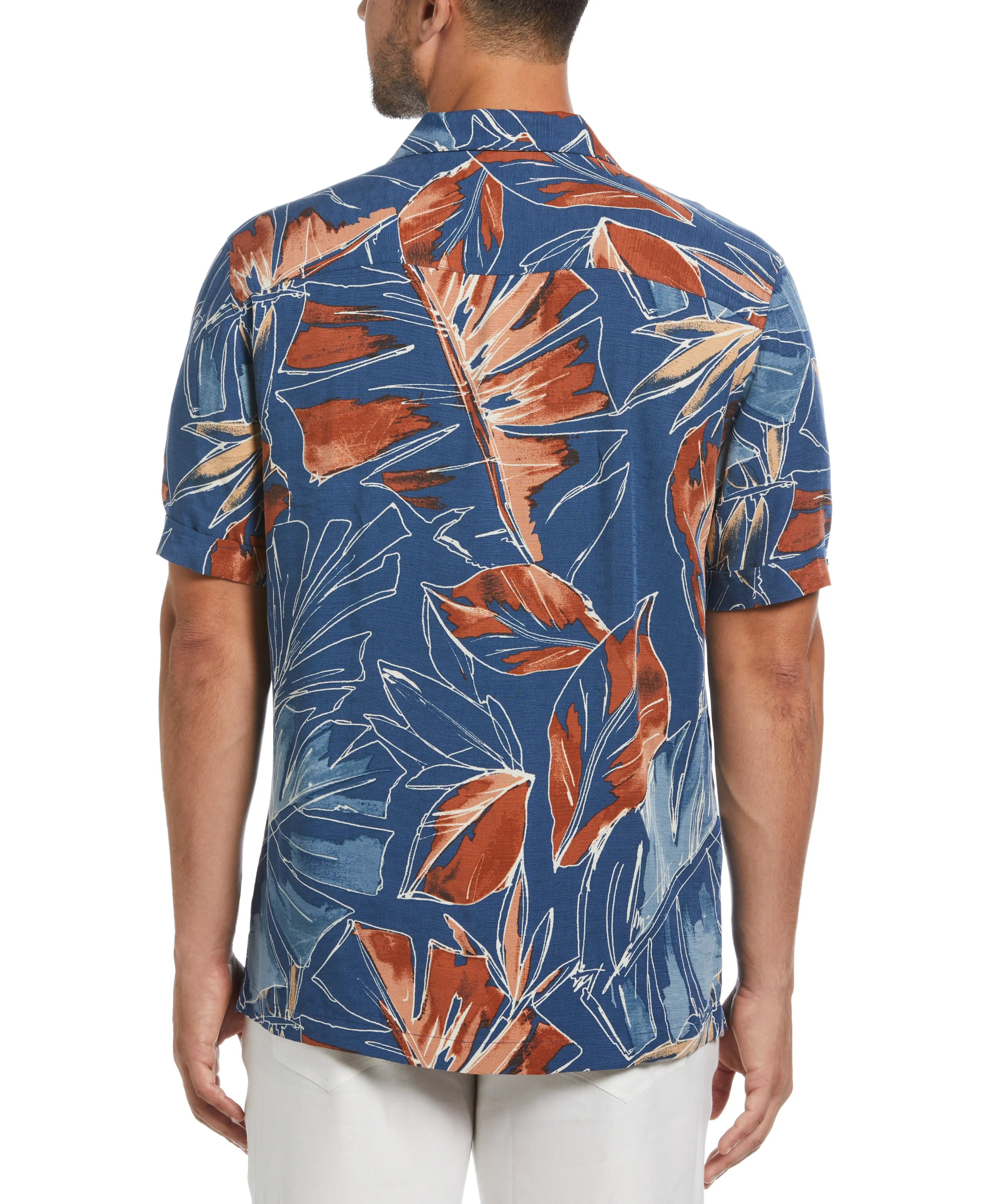 Oversized Tropical Sketch Print Shirt sold by Cubavera product image thumbnail 2
