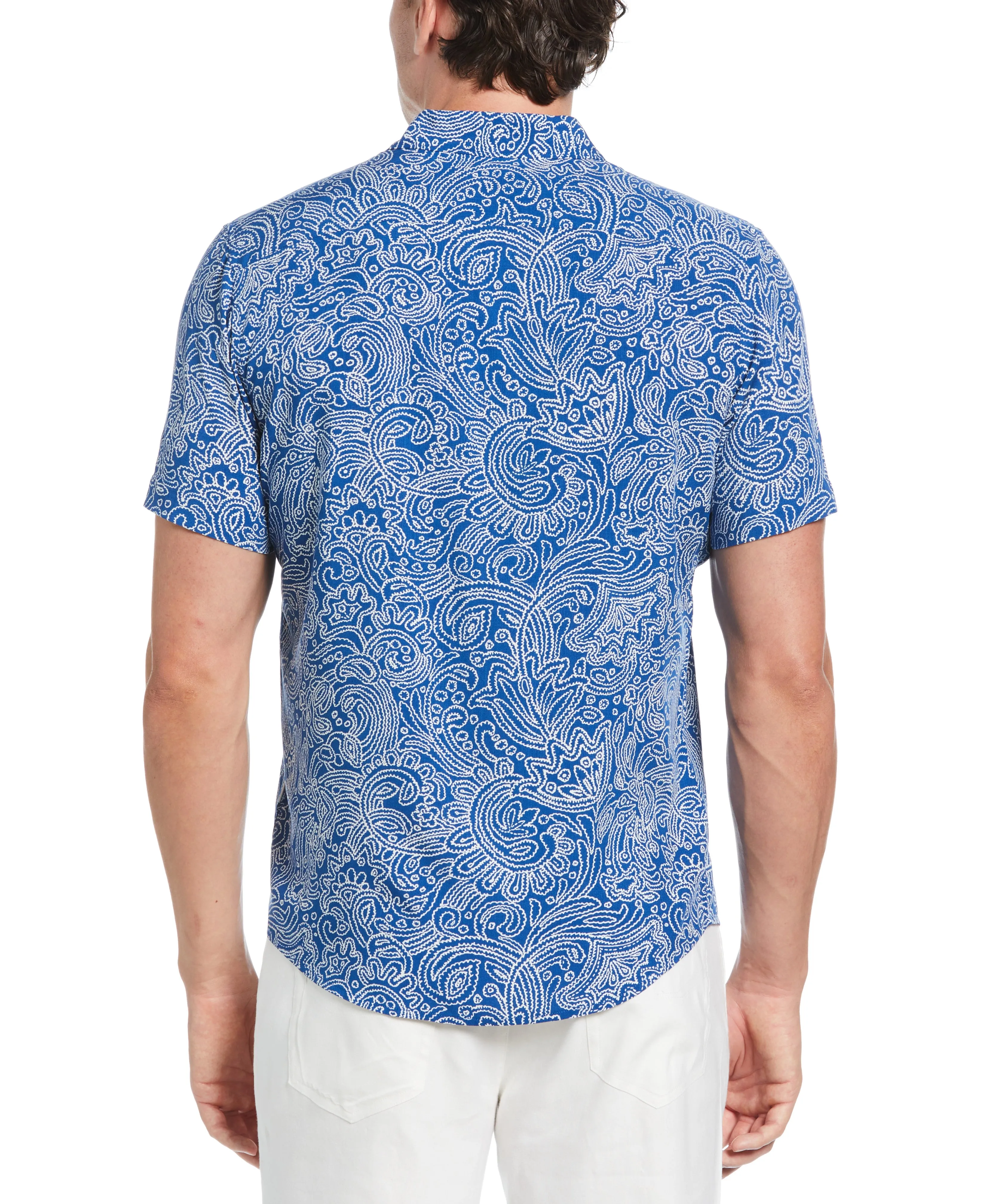 All-Over Paisley Print Shirt sold by Cubavera product image thumbnail 2