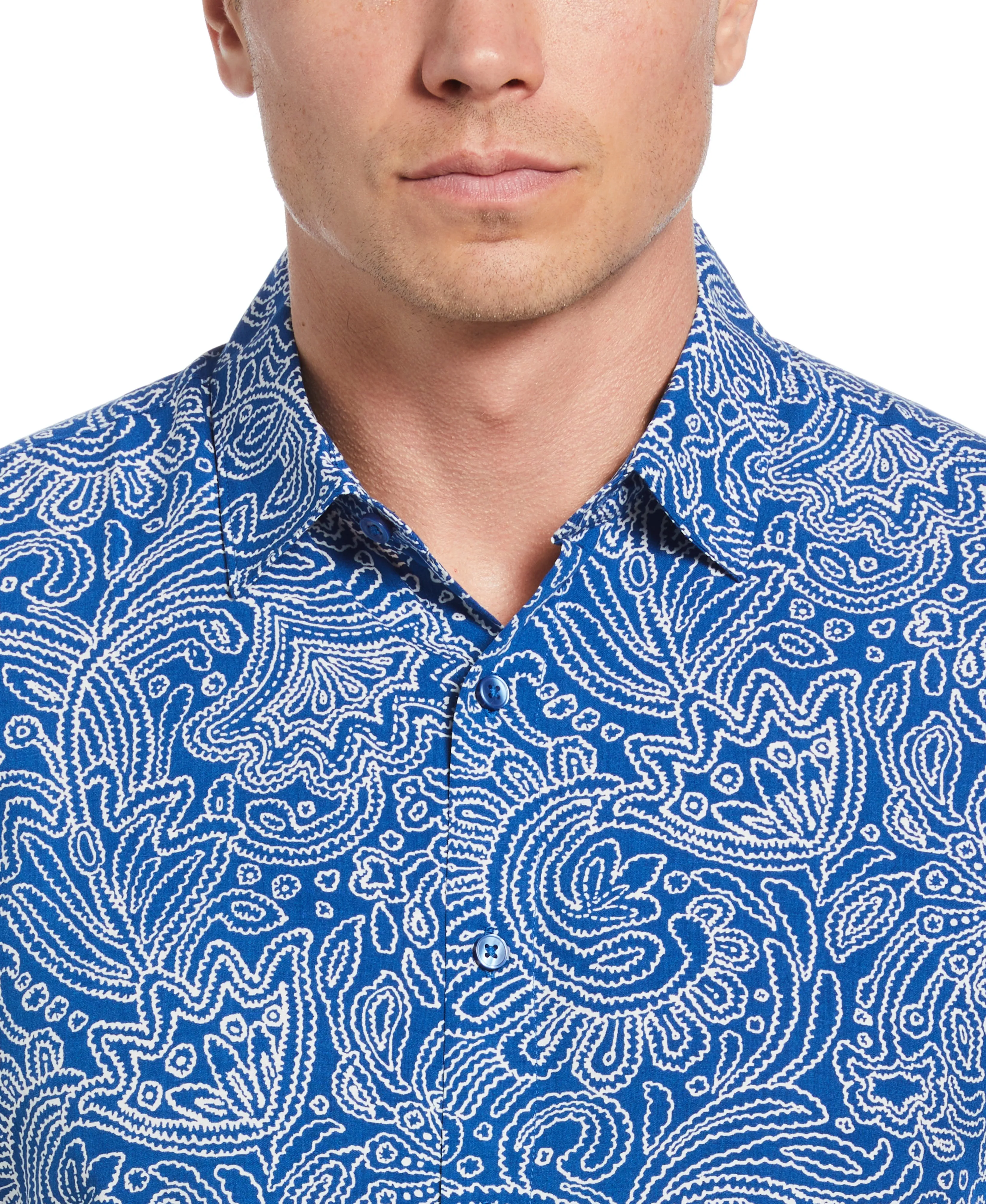 All-Over Paisley Print Shirt sold by Cubavera product image thumbnail 3