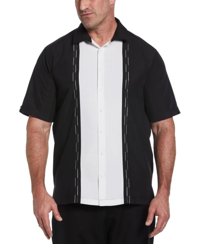 Big & Tall Color Block Embroidery Shirt sold by Cubavera