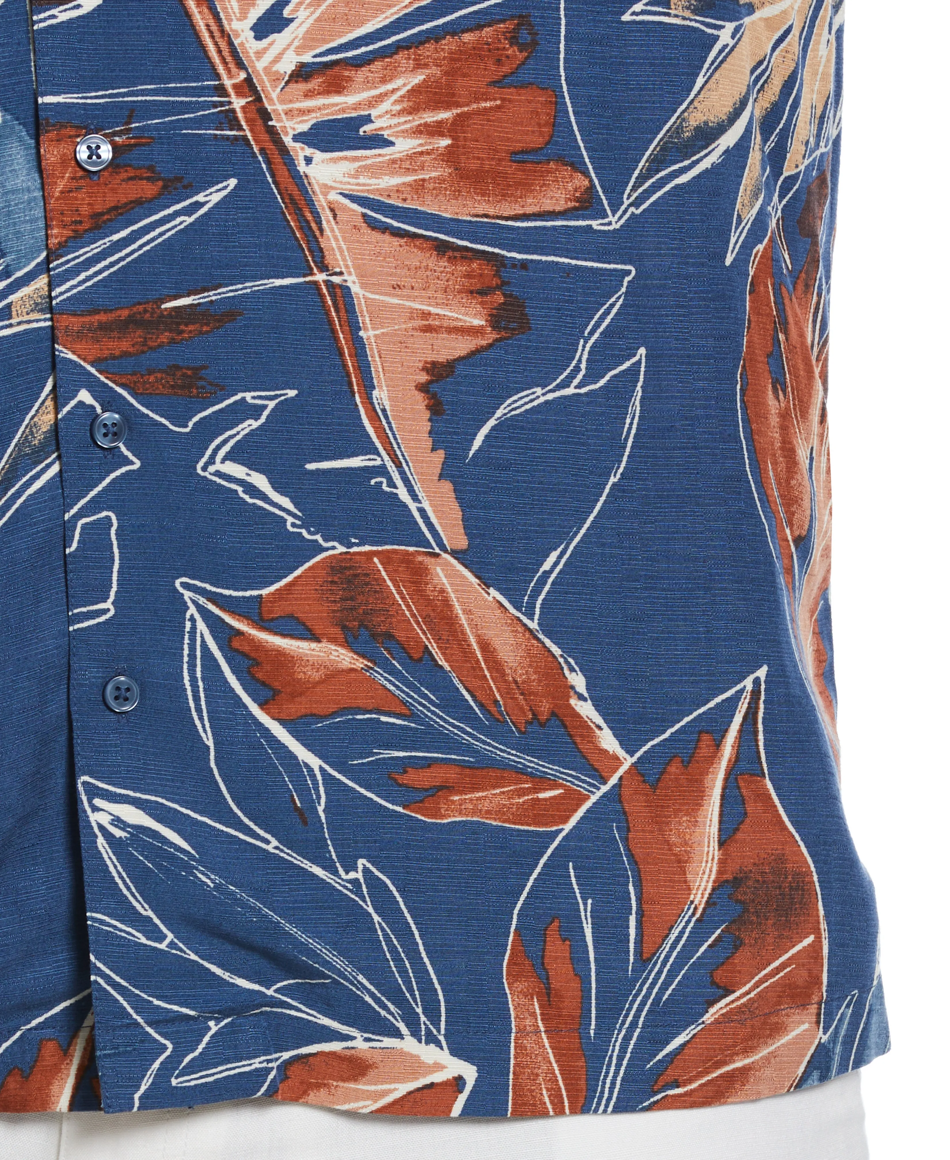 Big & Tall Oversized Tropical Sketch Print Shirt sold by Cubavera product image thumbnail 5