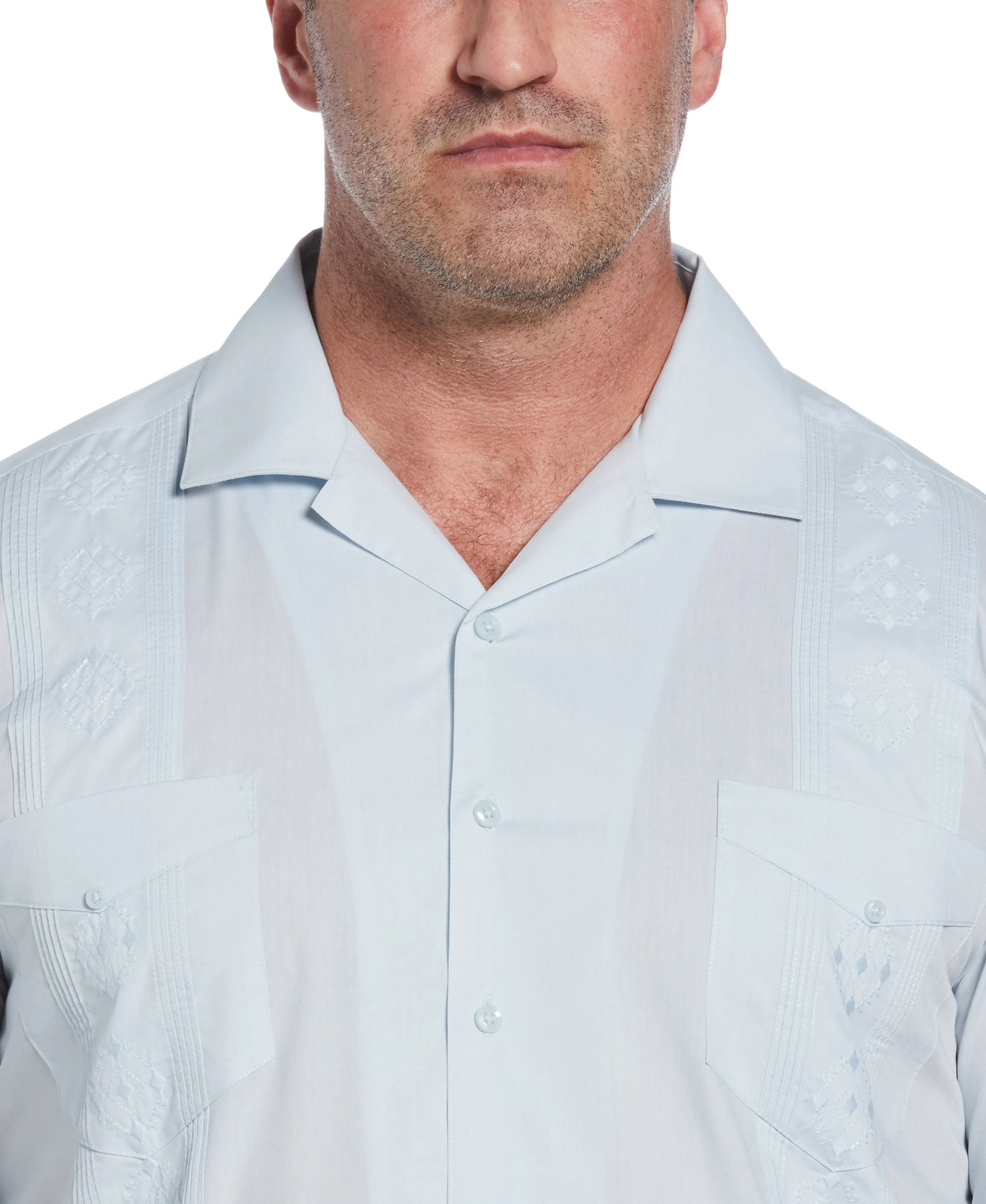Big & Tall Authentic Embroidered Guayabera Shirt sold by Cubavera product image thumbnail 3