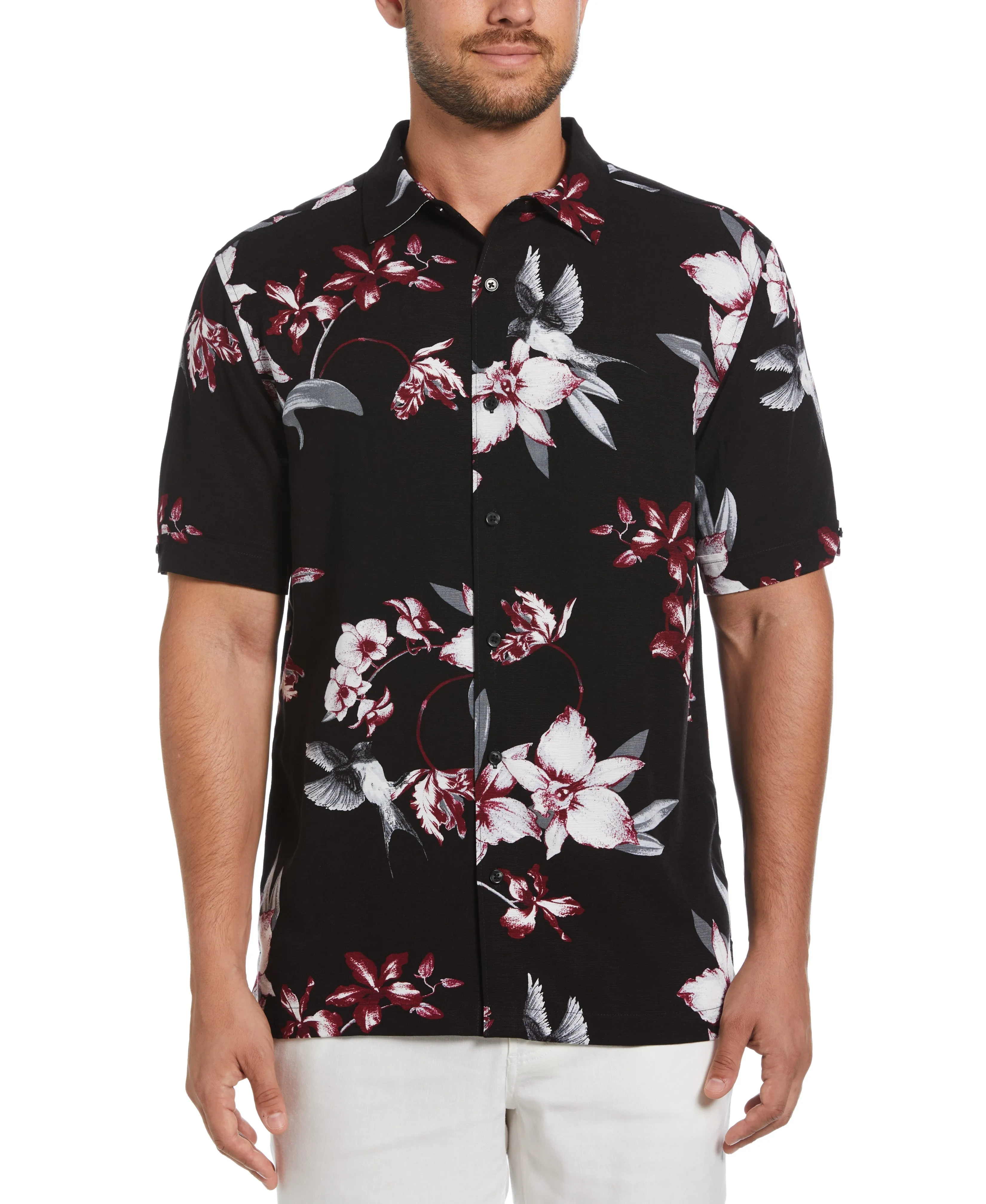 Floral Conversational Print Shirt sold by Cubavera