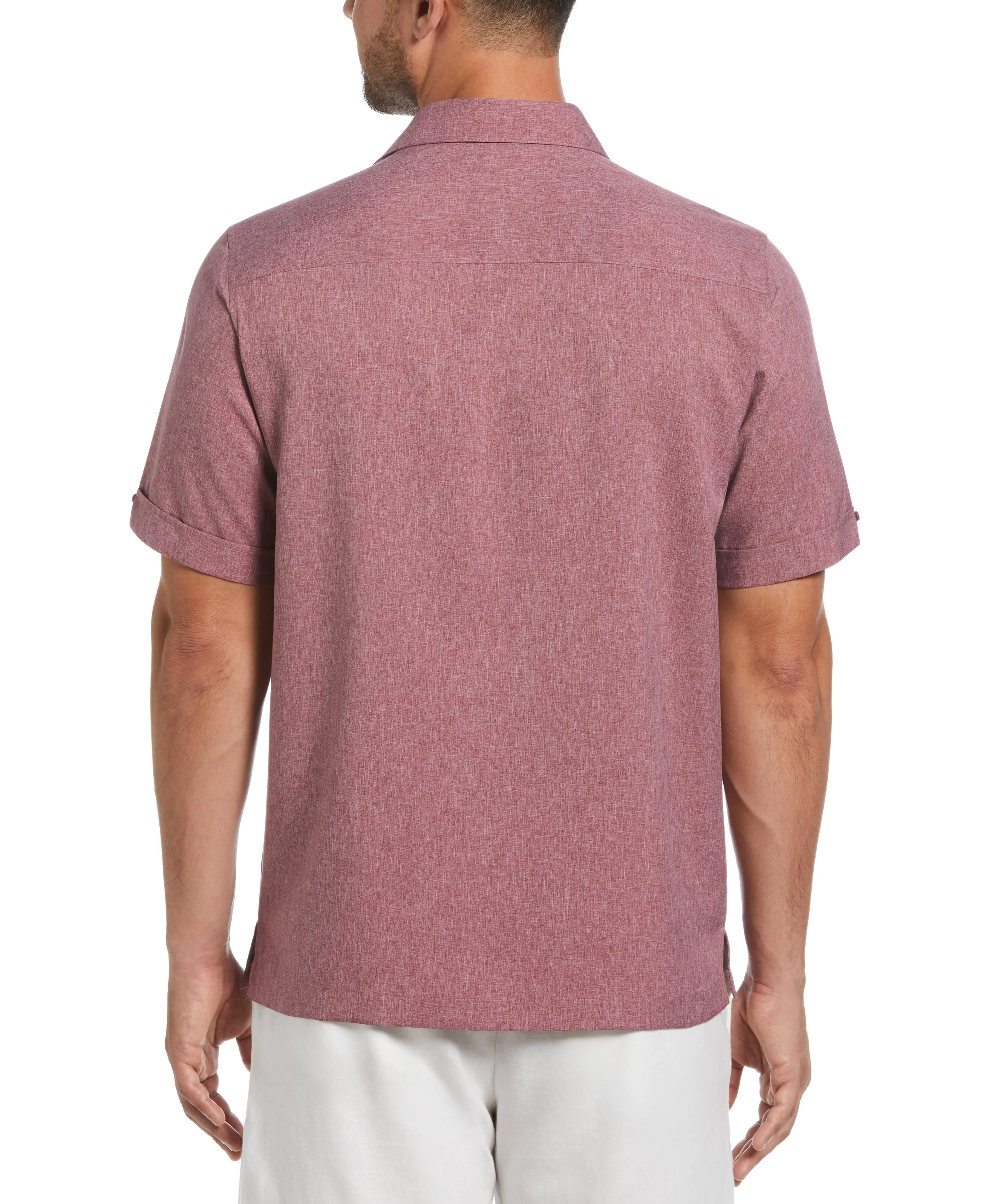 Two-Tone Cross Tuck Chambray Shirt sold by Cubavera product image thumbnail 2