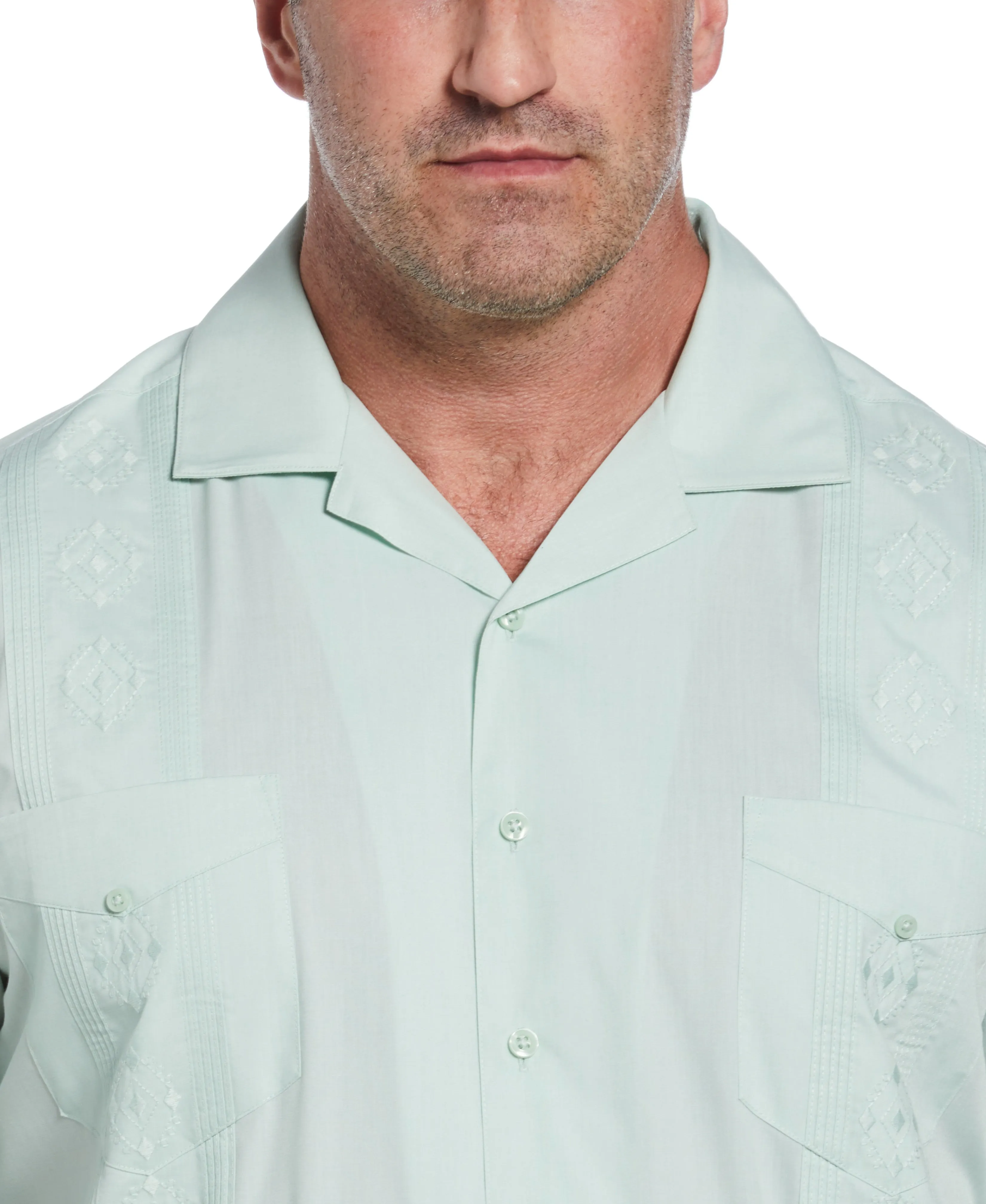 Big & Tall Authentic Embroidered Guayabera Shirt sold by Cubavera product image thumbnail 3
