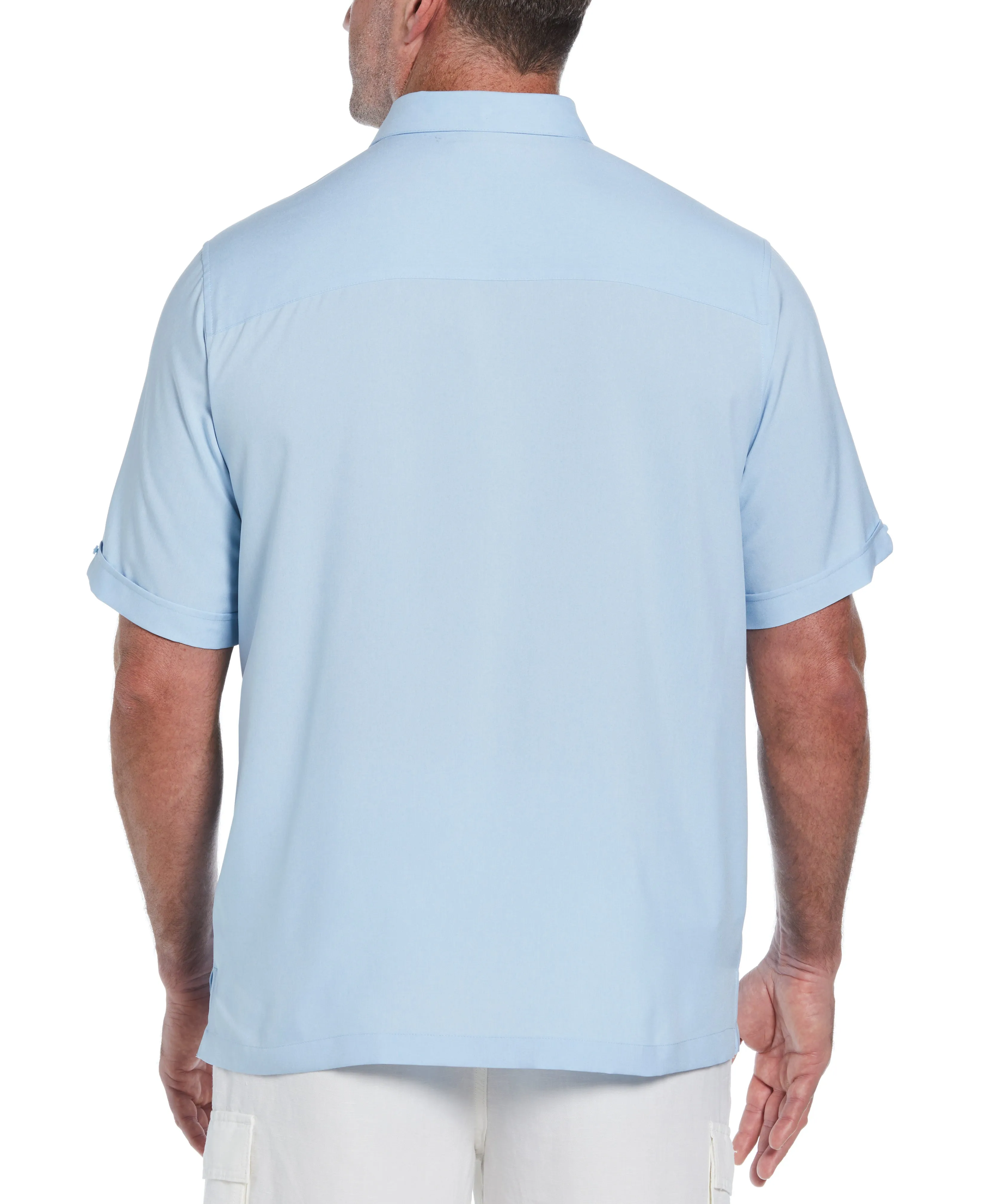 Big & Tall Two-Tone Cross Tuck Chambray Shirt sold by Cubavera product image thumbnail 2