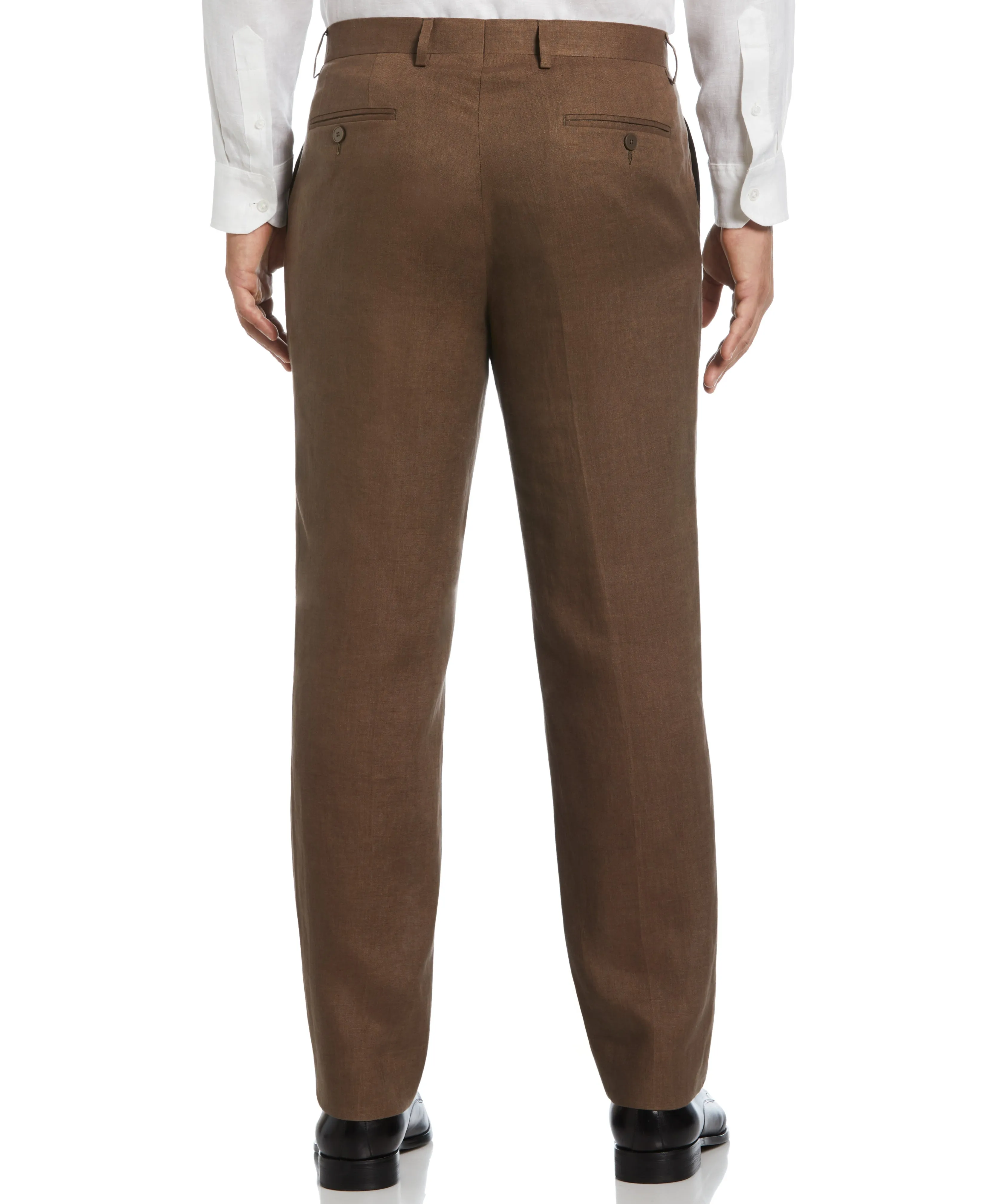 100% Linen Solid Flat Front Pant sold by Cubavera product image thumbnail 2