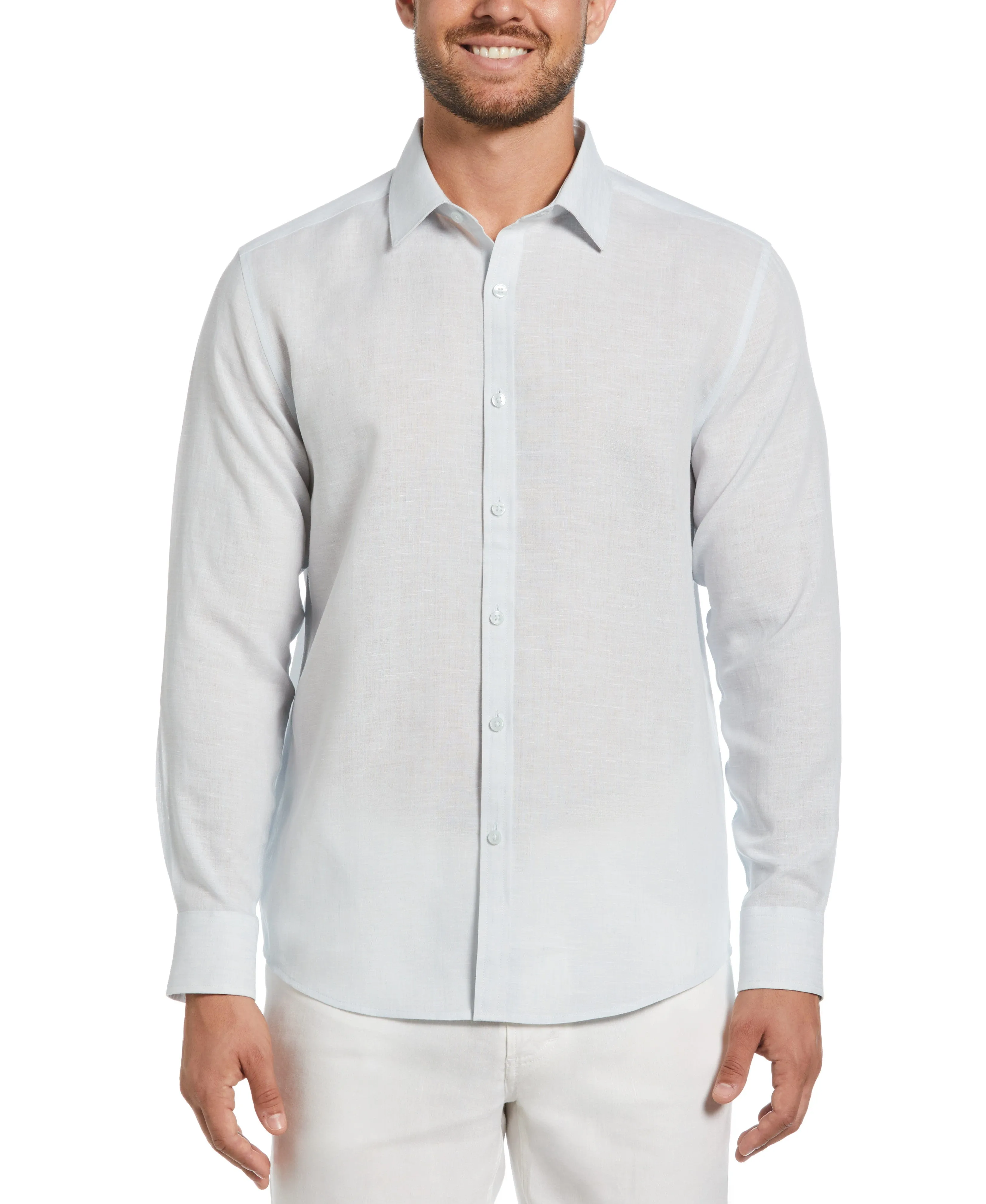 Travelselect™ Linen-Blend Long Sleeve Shirt sold by Cubavera