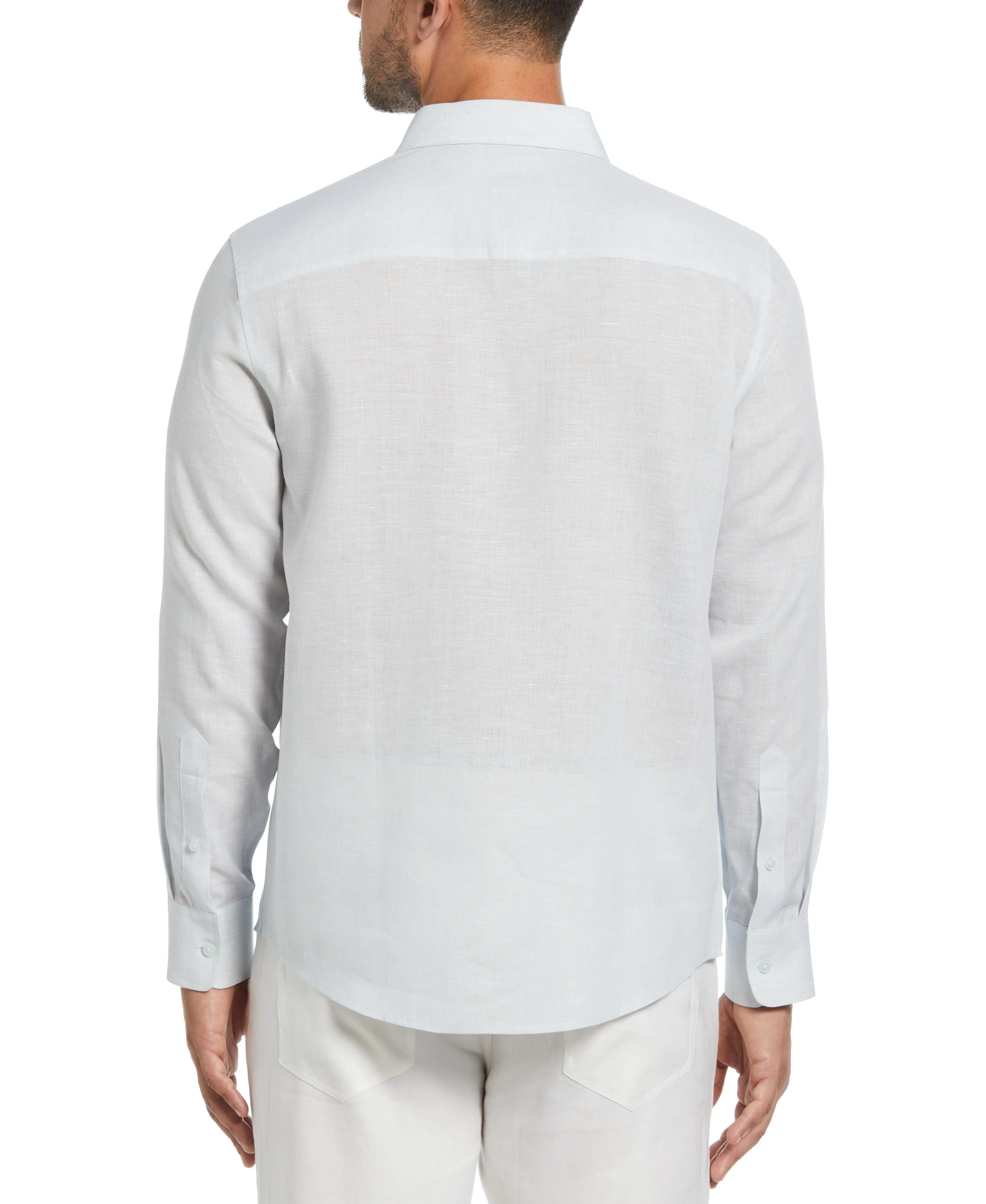 Travelselect™ Linen-Blend Long Sleeve Shirt sold by Cubavera product image thumbnail 2