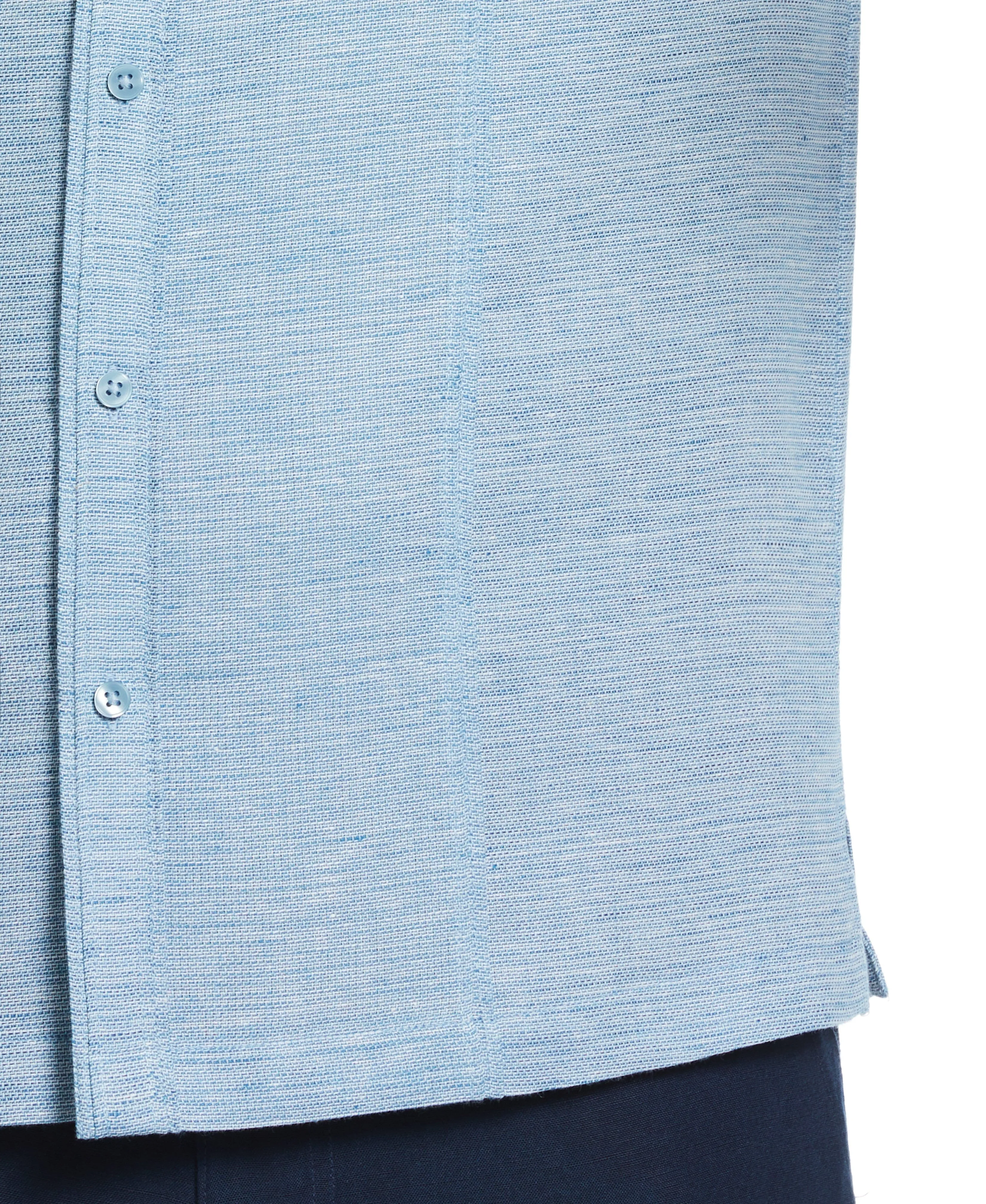 Linen Blend Tuck Panel Dobby Shirt sold by Cubavera product image thumbnail 5