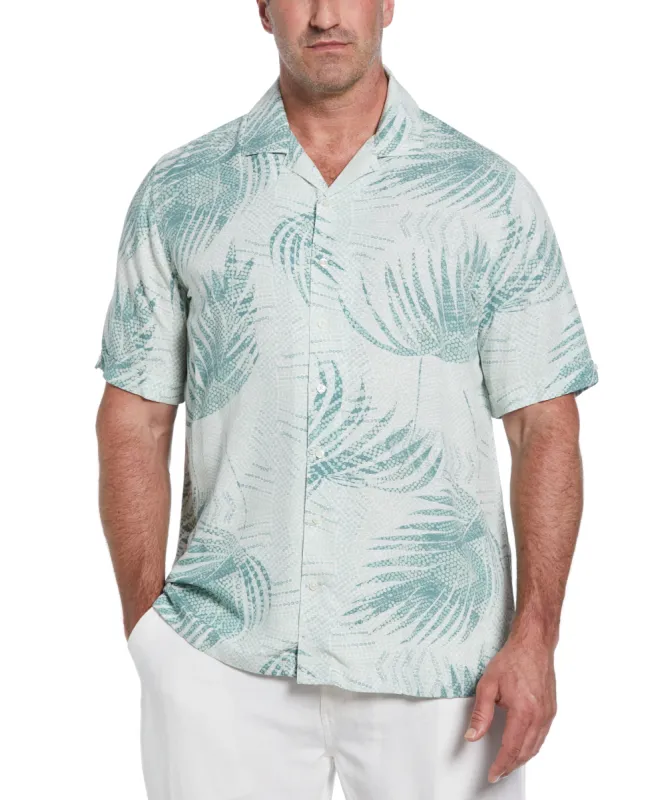 Big & Tall Palm Dotted Print Shirt sold by Cubavera