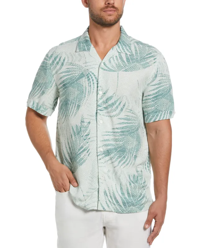 Palm Dotted Print Shirt sold by Cubavera