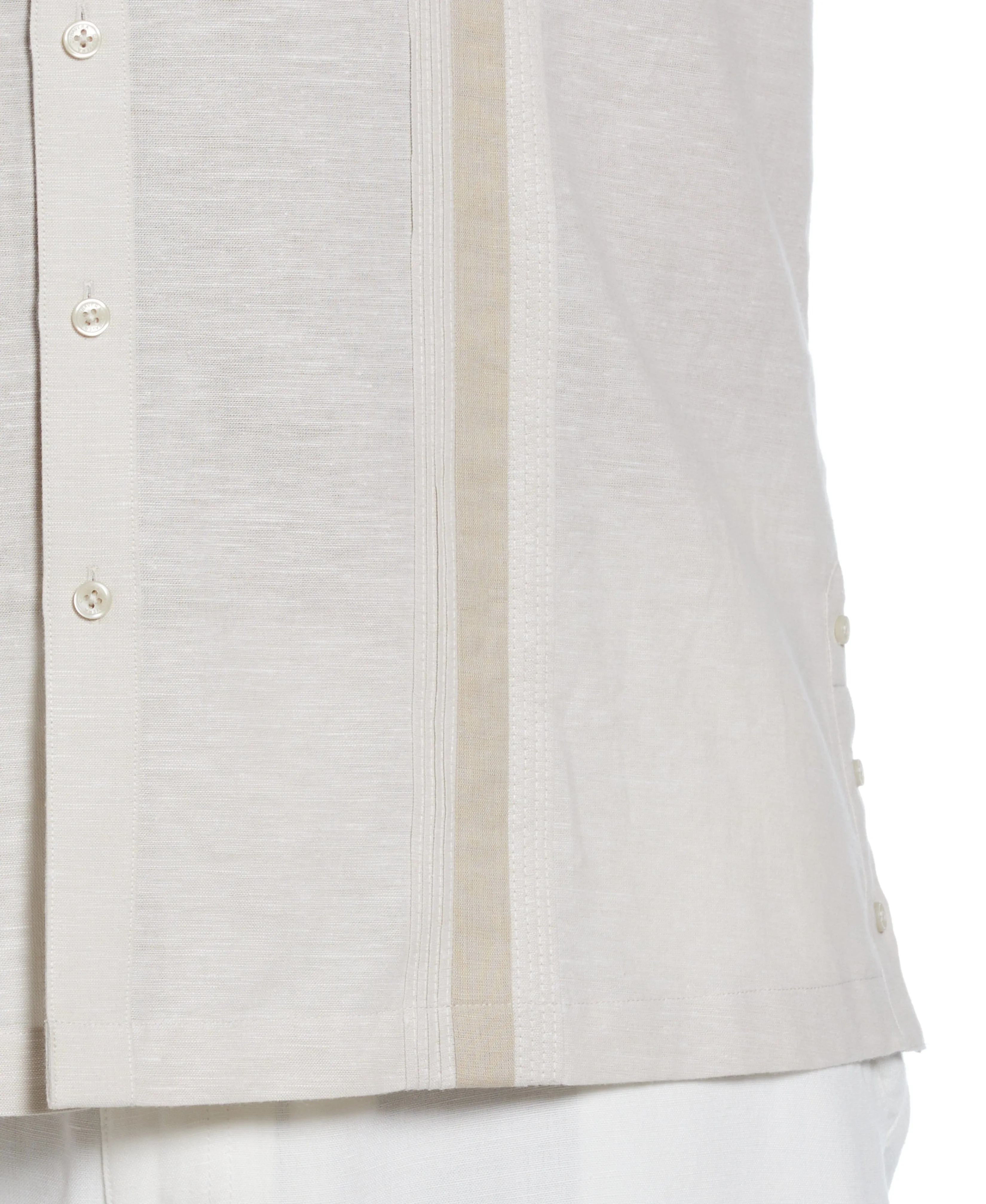 Big & Tall Linen Blend Cross Dye Guayabera Shirt sold by Cubavera product image thumbnail 4