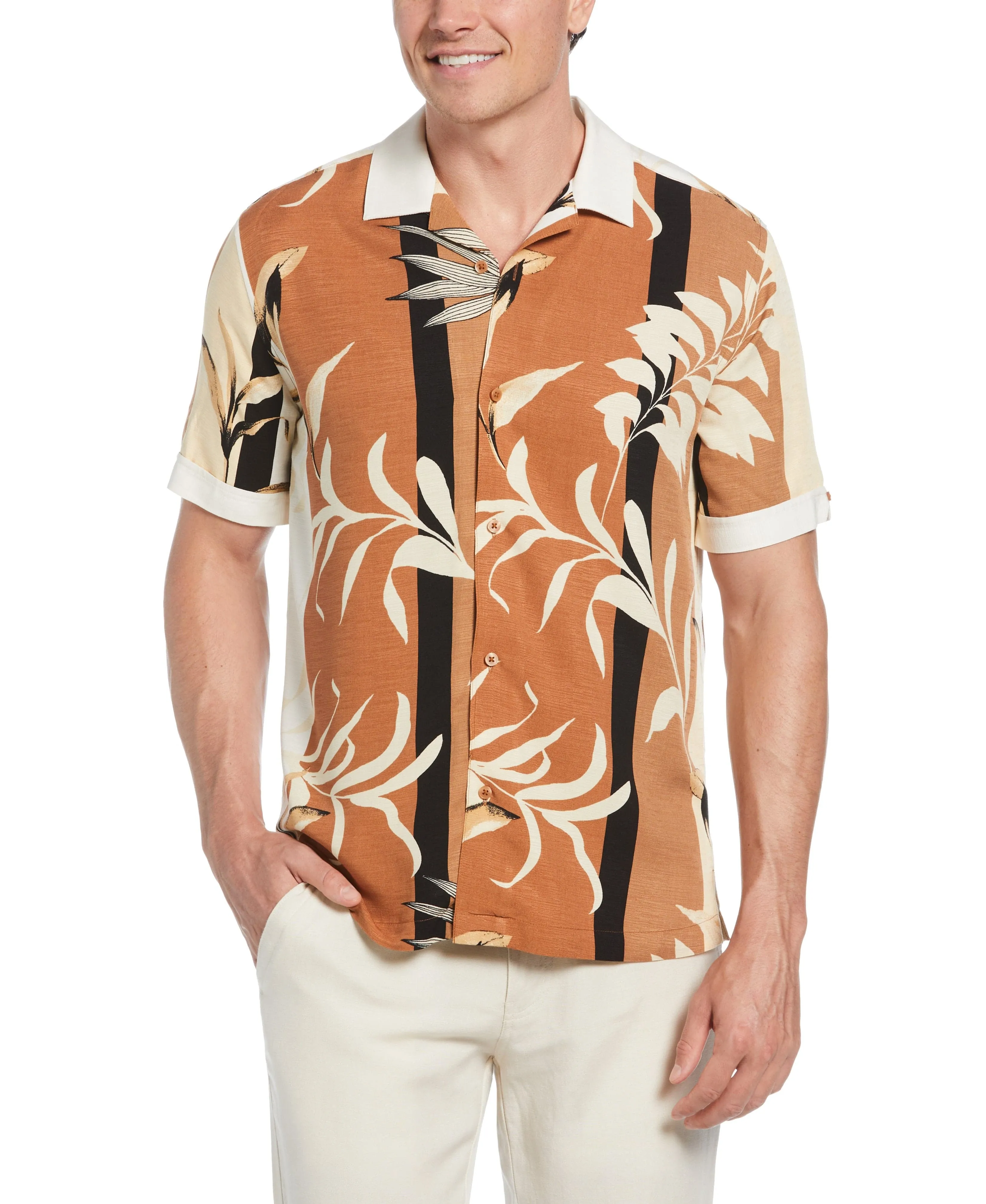 Engineered Stripe Print Shirt sold by Cubavera