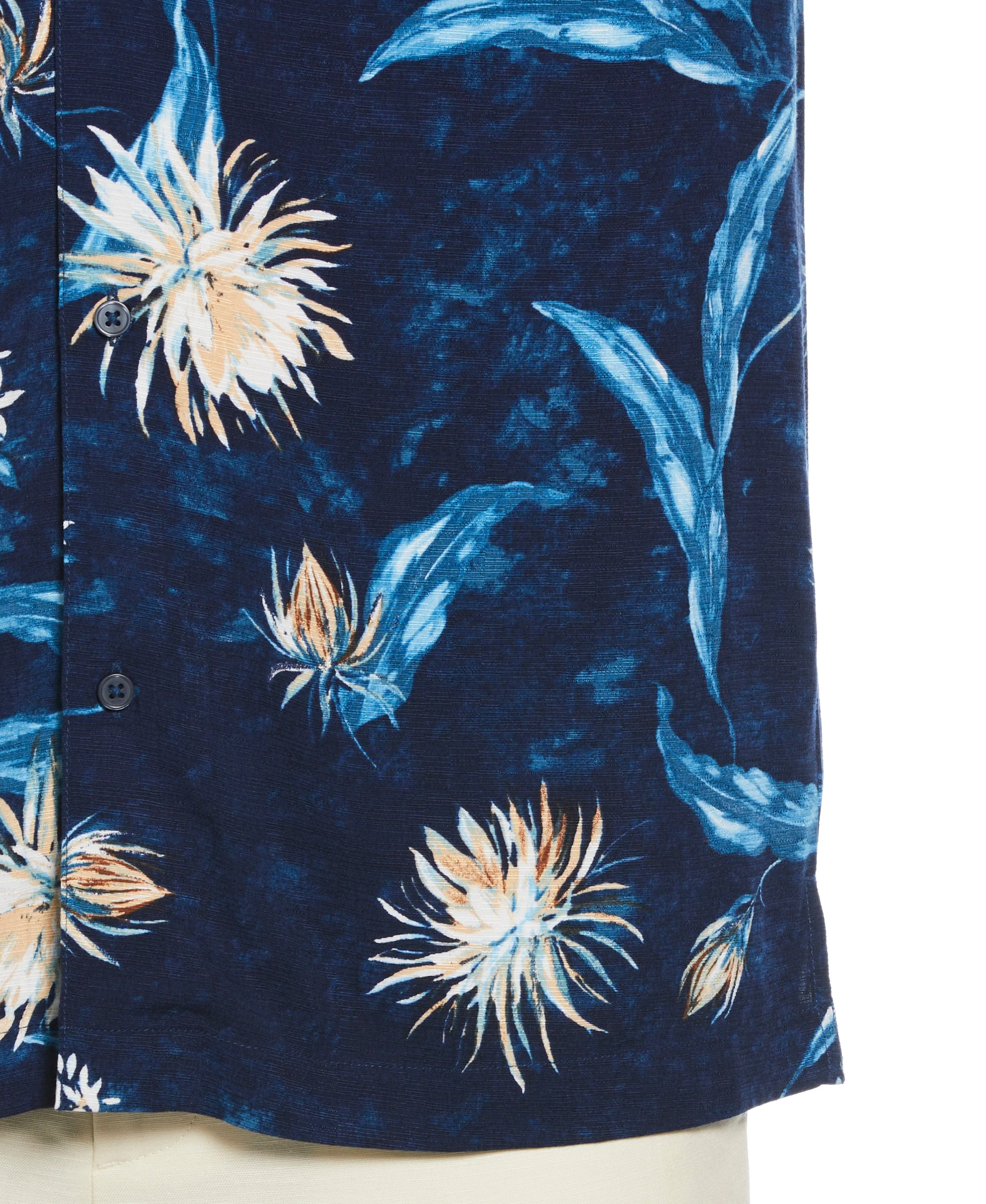 Big & Tall Floral Print Cuban Collar Shirt sold by Cubavera product image thumbnail 4