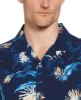 Big & Tall Floral Print Cuban Collar Shirt sold by Cubavera