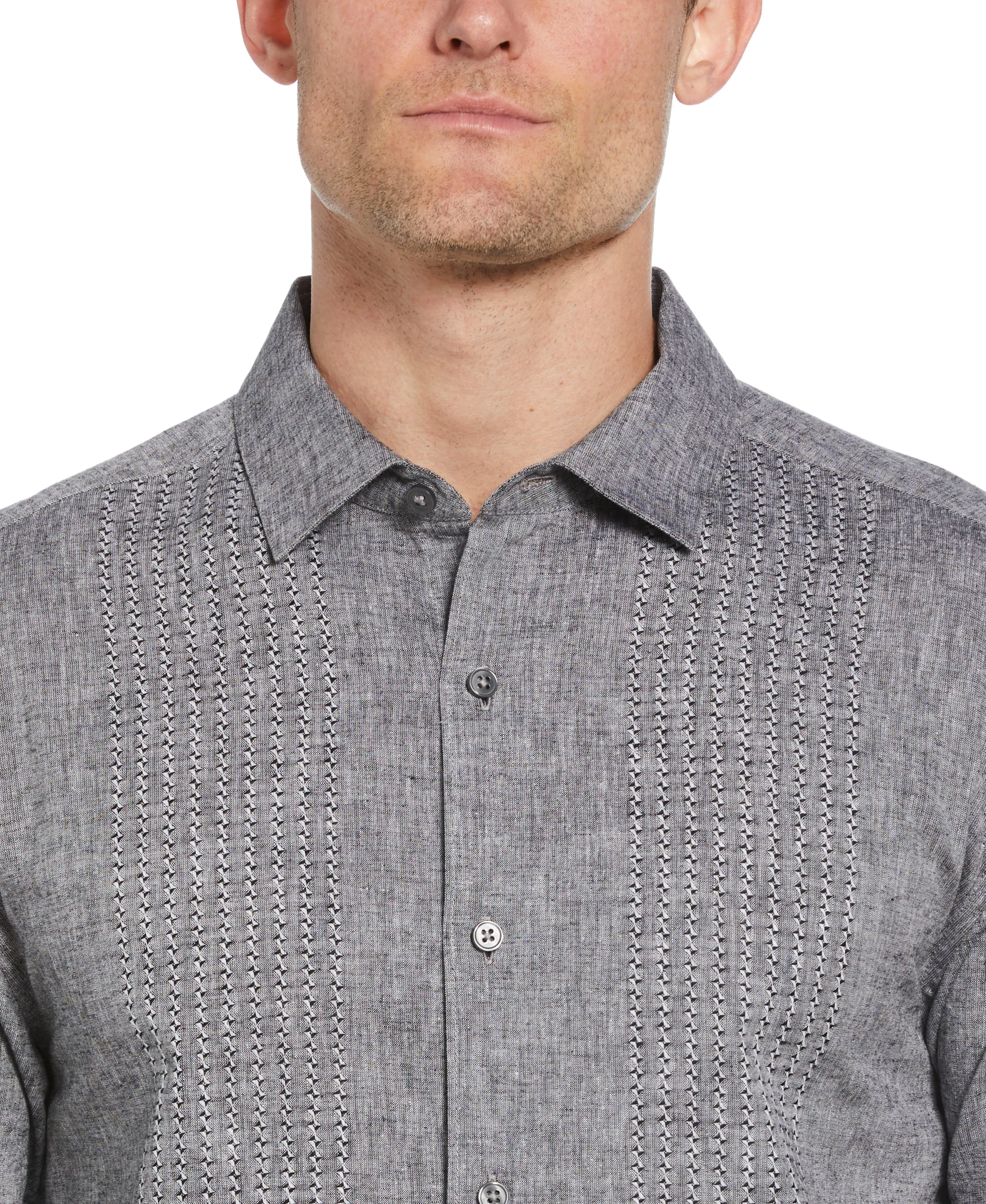 Engineered Dobby Panels Shirt sold by Cubavera product image thumbnail 3