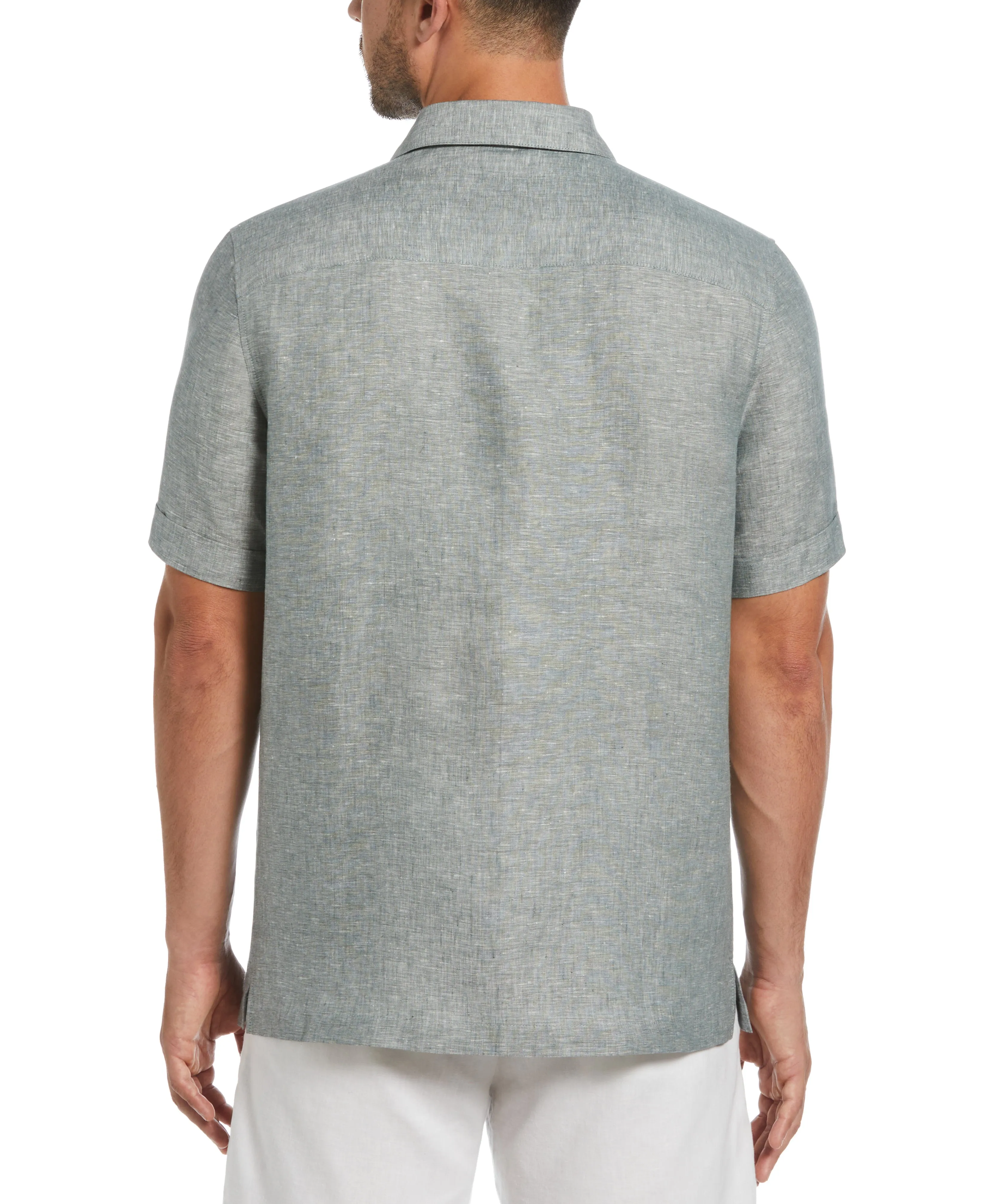 Big & Tall Classic Two-Tone Linen Shirt sold by Cubavera product image thumbnail 2