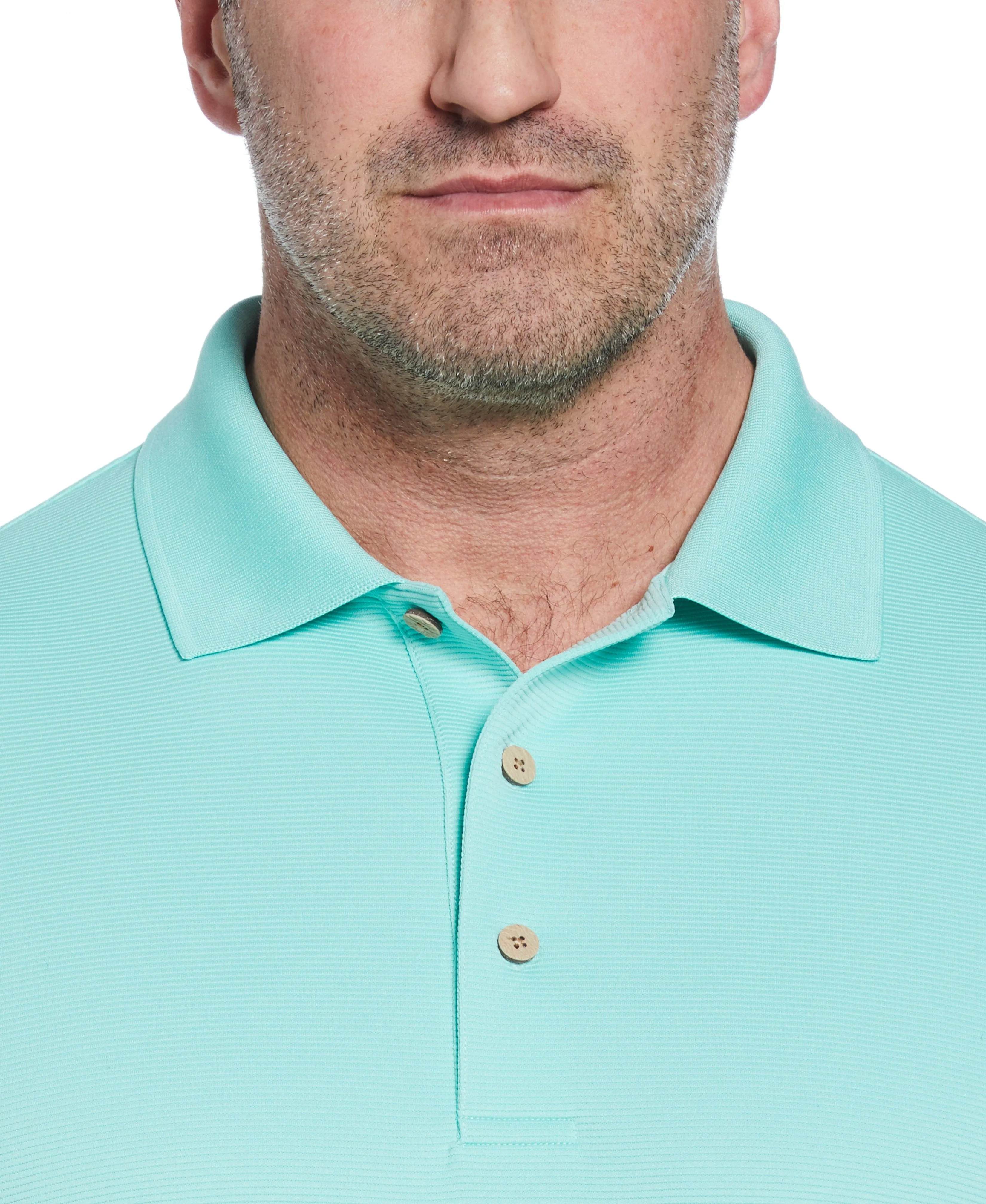 Big & Tall Solid Textured Polo sold by Cubavera product image thumbnail 3