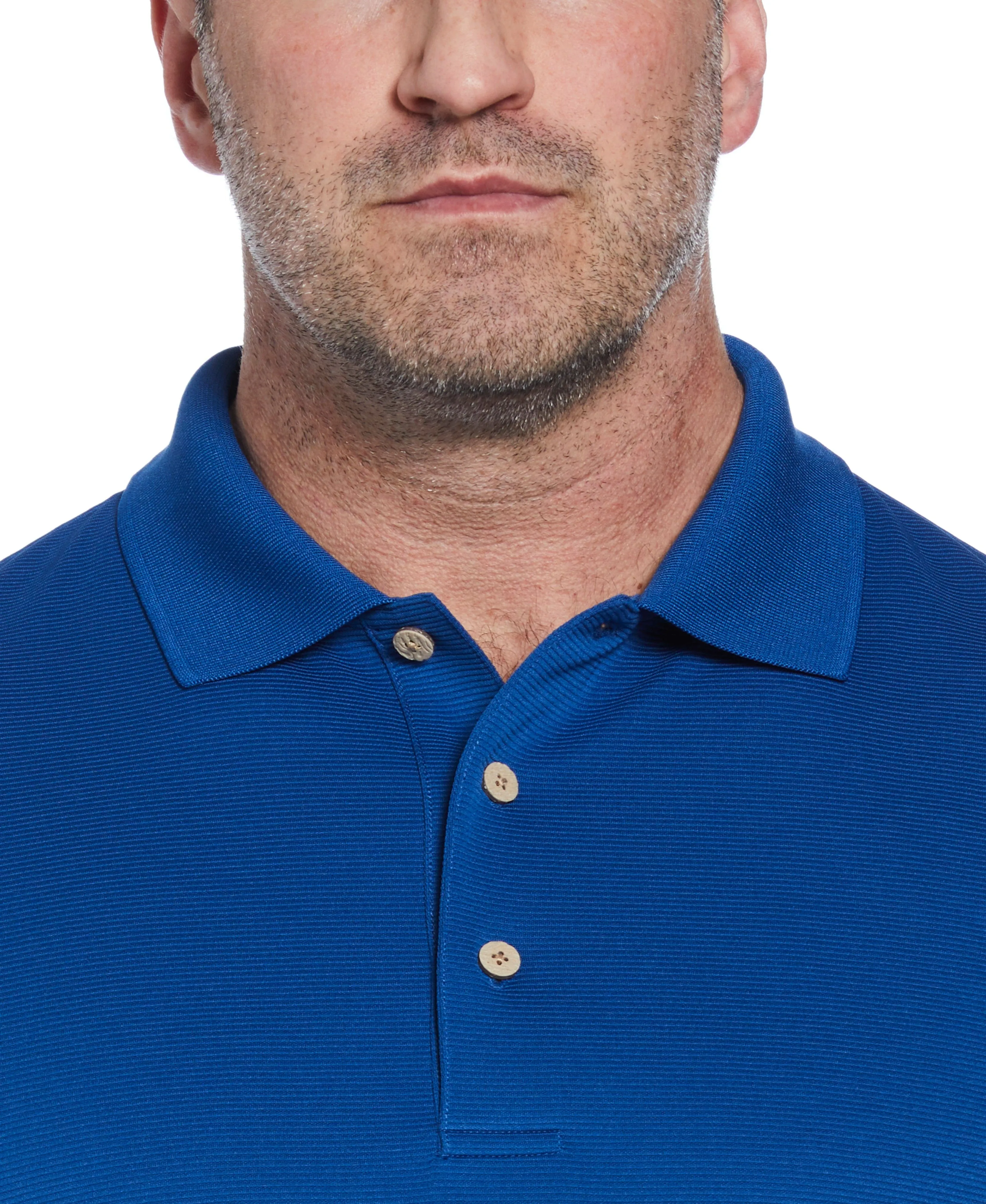 Big & Tall Solid Textured Polo sold by Cubavera product image thumbnail 3