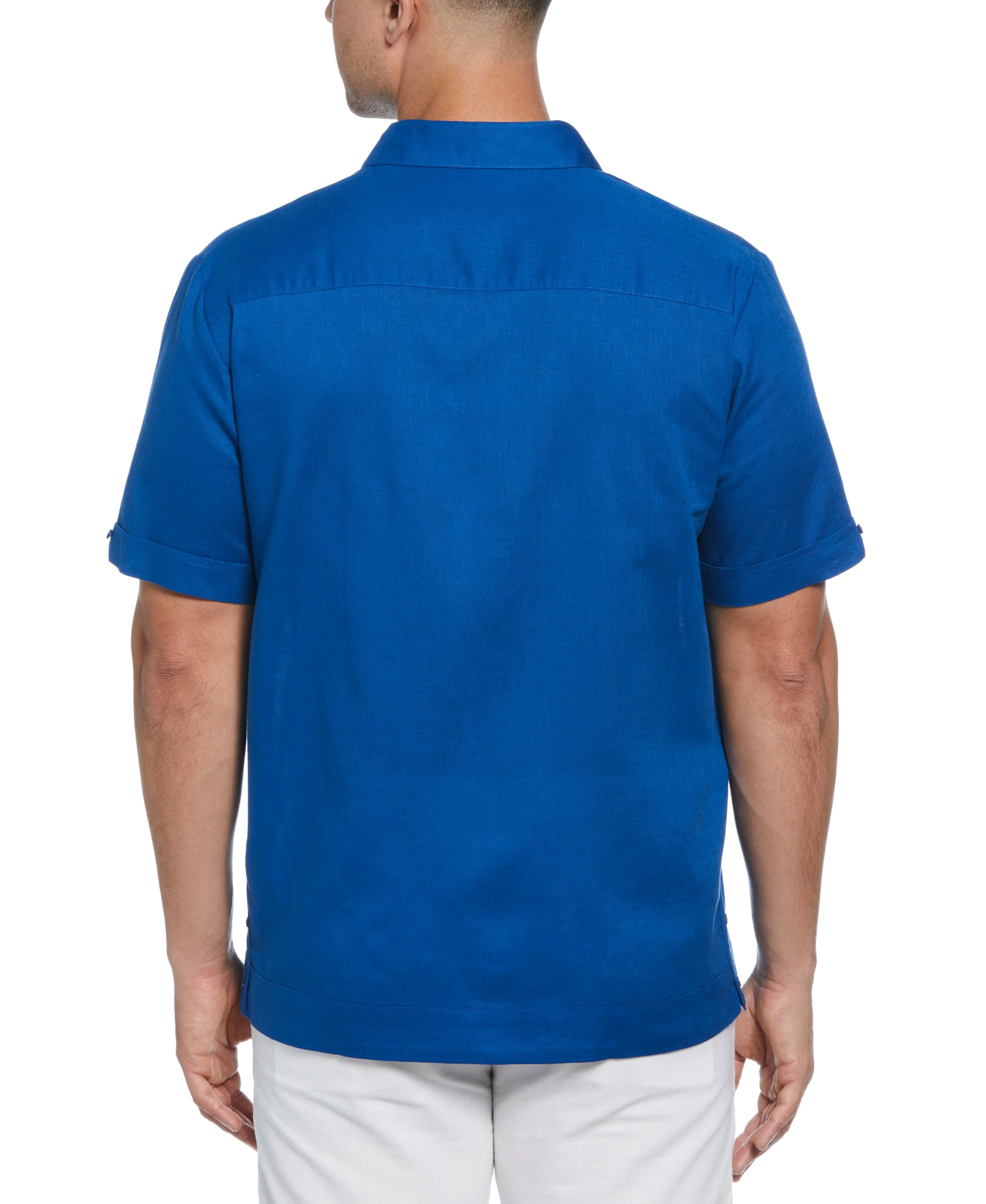 Linen Blend No-Pocket Guayabera Shirt sold by Cubavera product image thumbnail 2