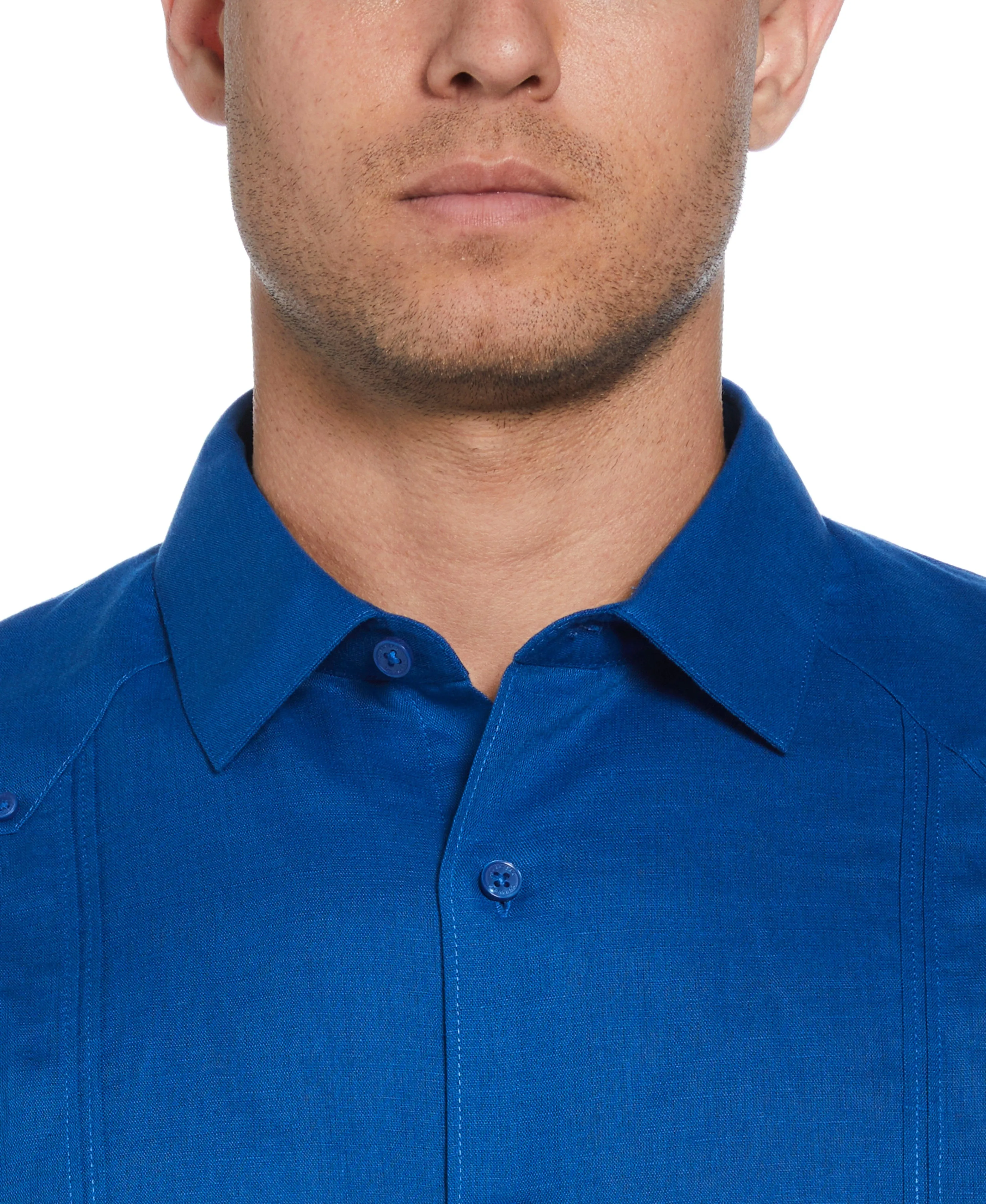 Linen Blend No-Pocket Guayabera Shirt sold by Cubavera product image thumbnail 3