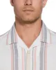 Linen Blend Striped Panel Shirt sold by Cubavera
