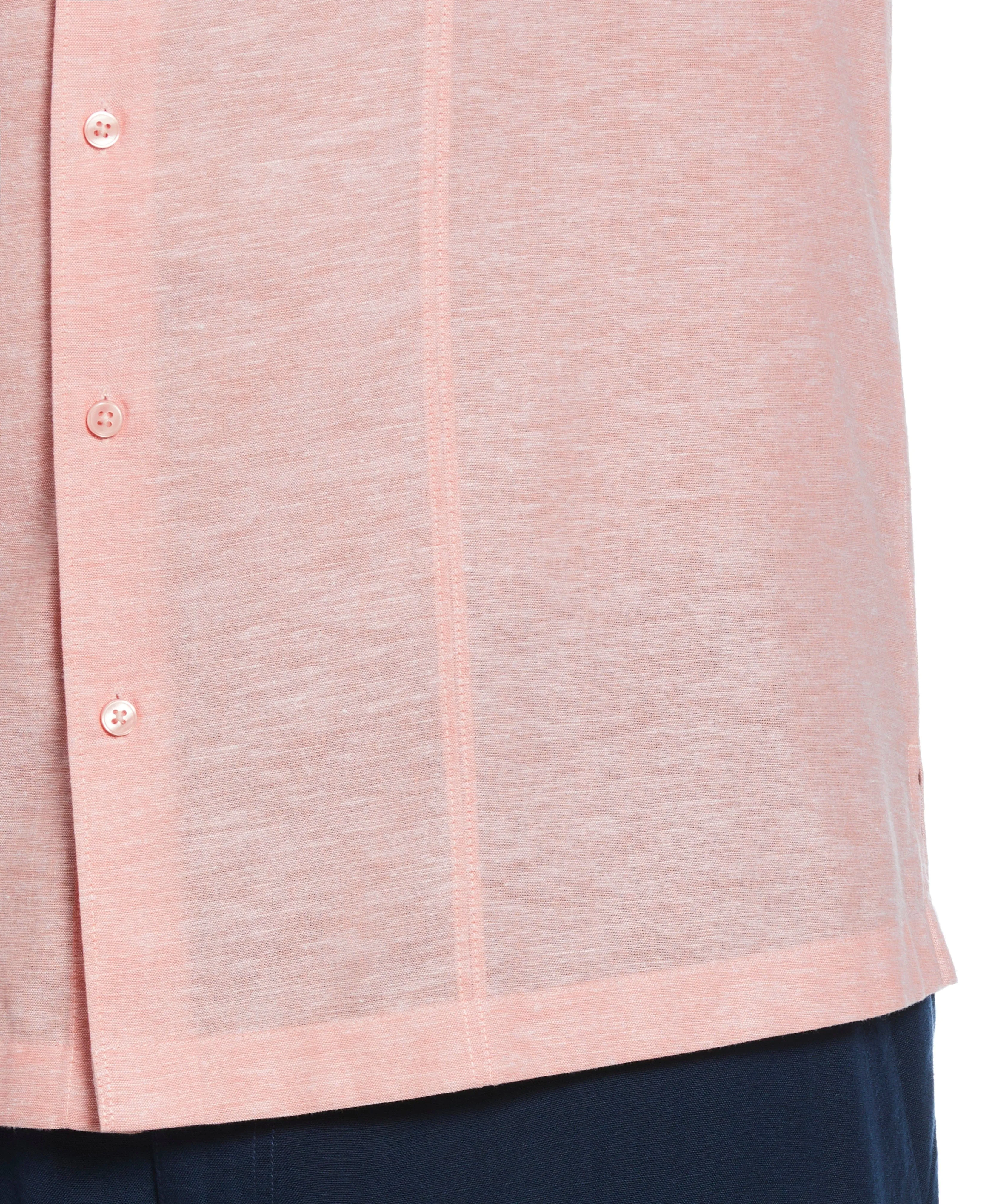 Big & Tall Linen Blend Tuck Panel Shirt sold by Cubavera product image thumbnail 4