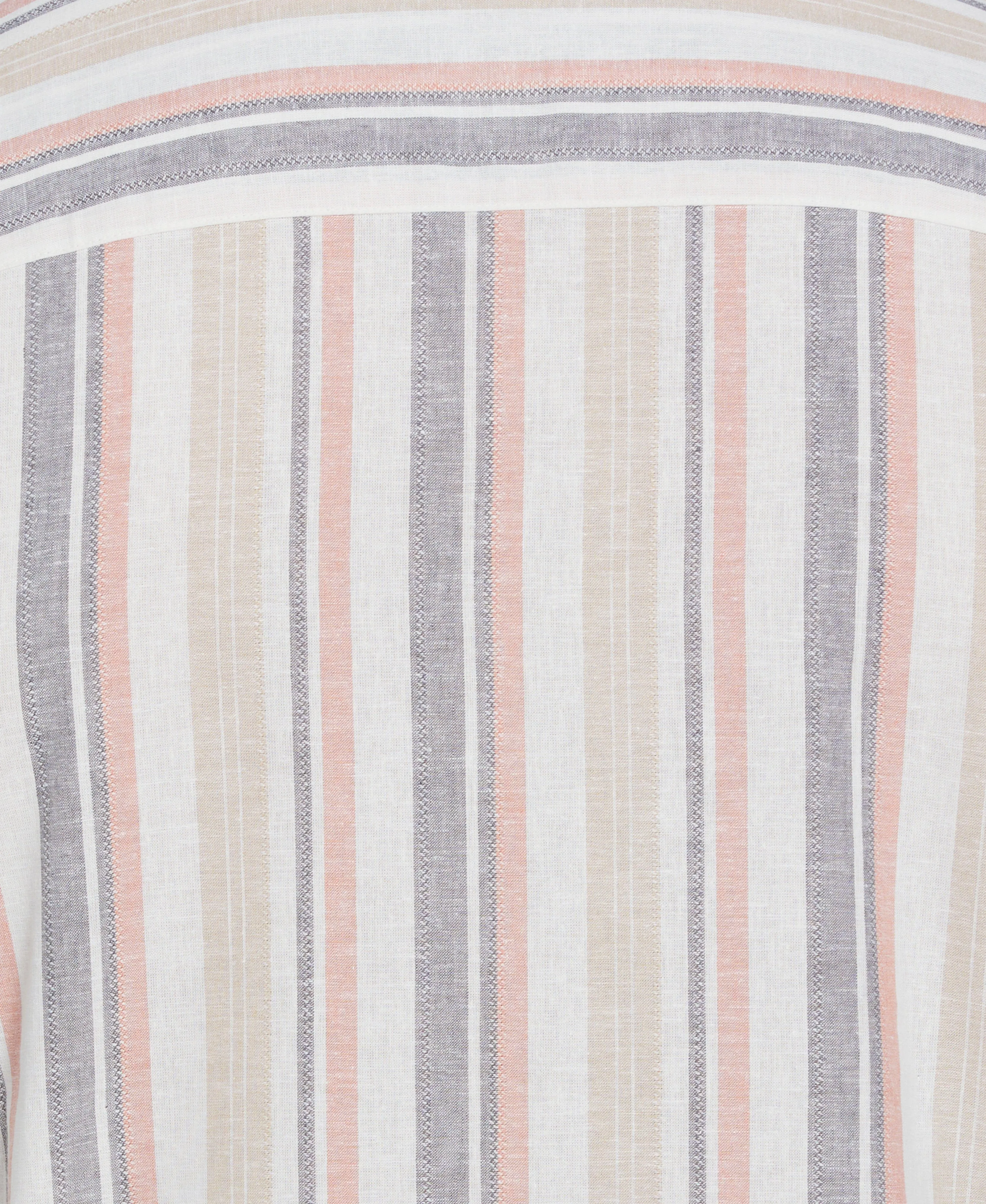 Big & Tall Linen Blend Striped Panel Shirt sold by Cubavera product image thumbnail 5