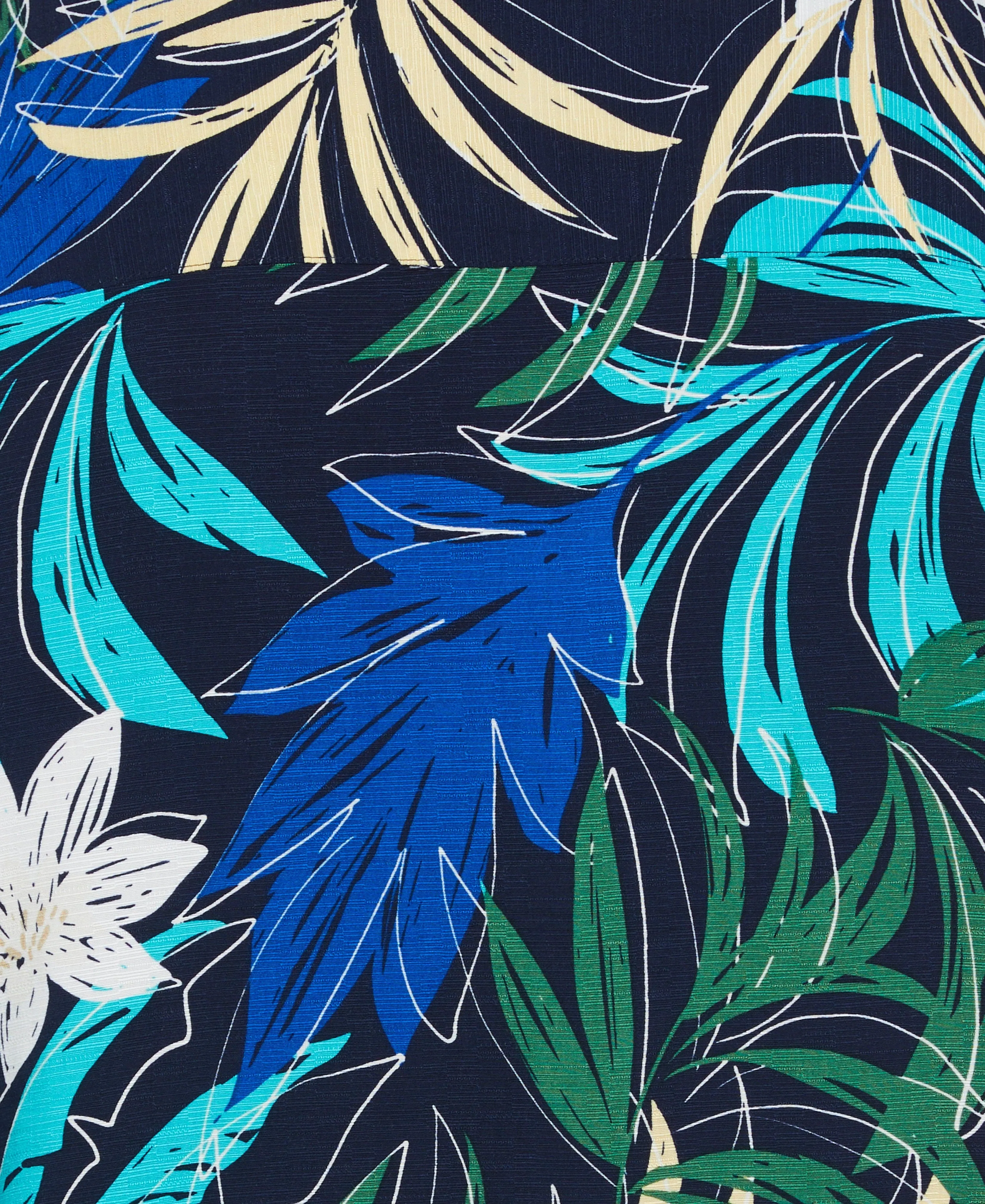 Big & Tall All-Over Tropical Print Shirt sold by Cubavera product image thumbnail 5