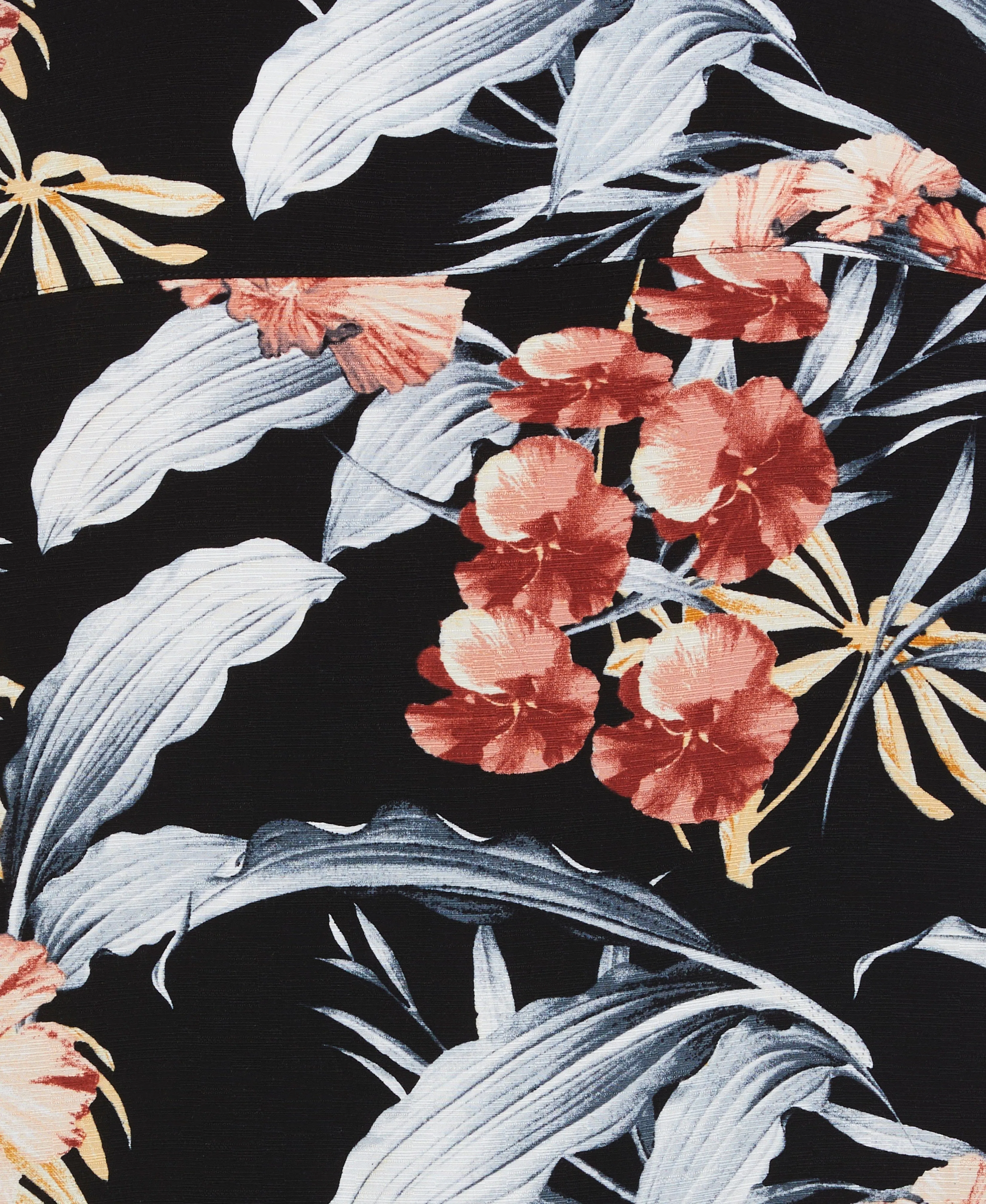 Big & Tall Tropical Floral Print Shirt sold by Cubavera product image thumbnail 5