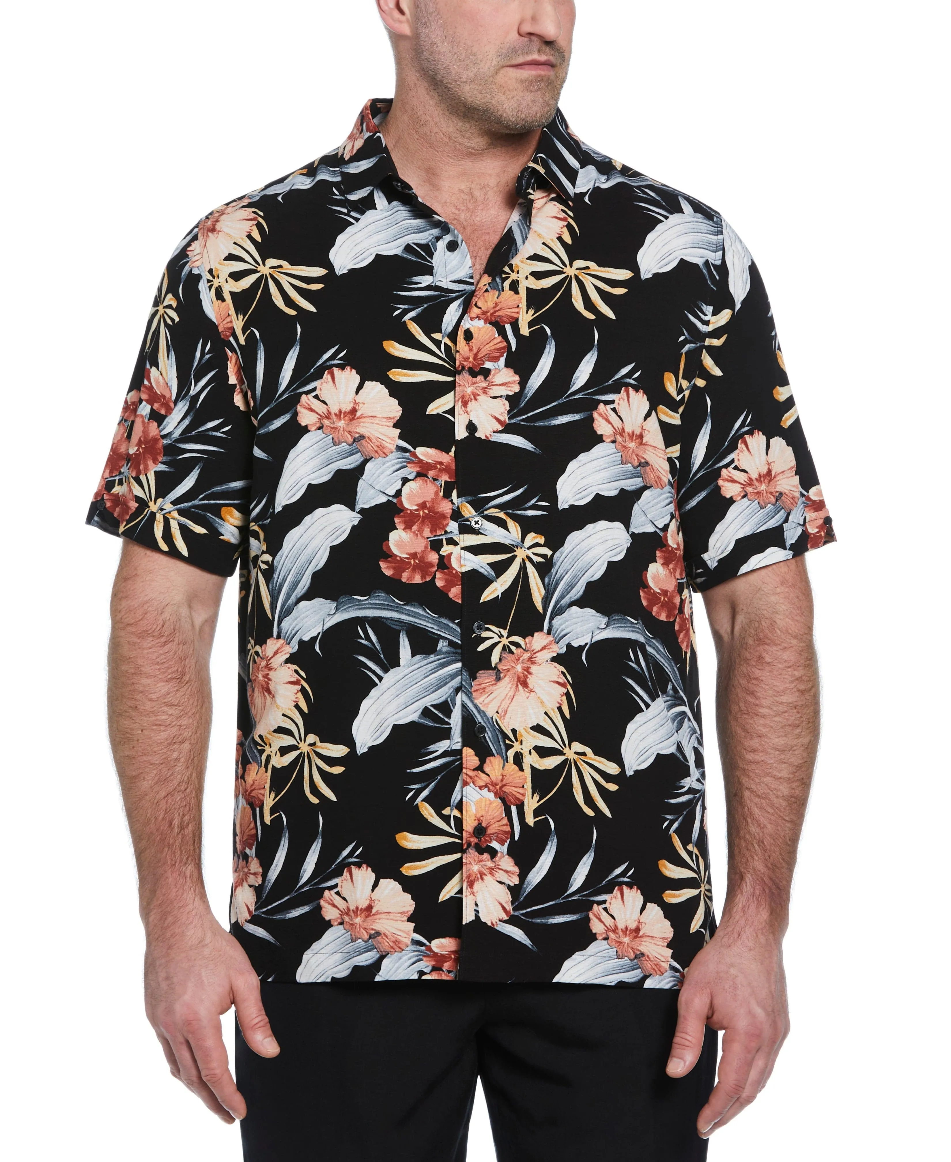 Big & Tall Tropical Floral Print Shirt sold by Cubavera