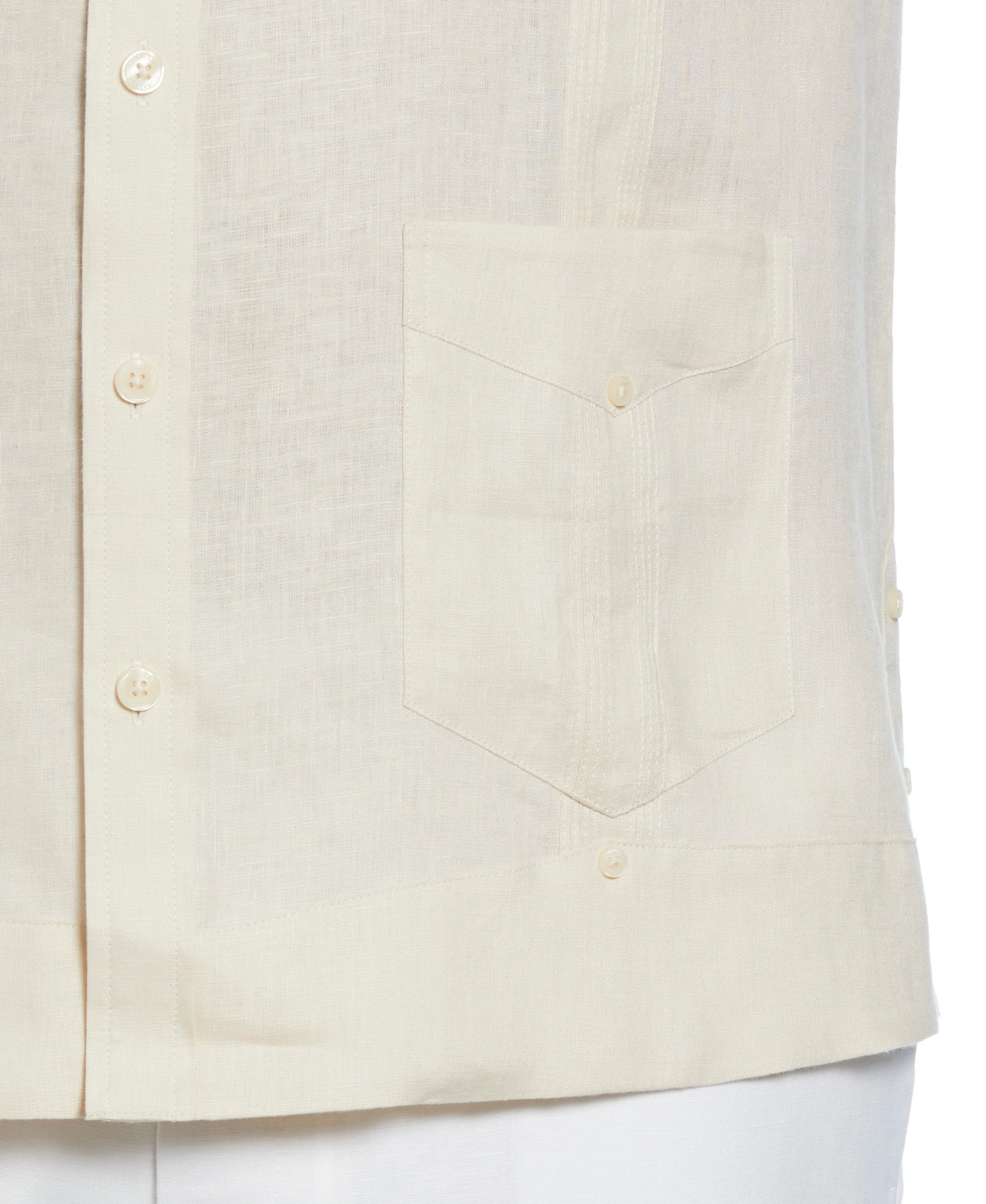 Big & Tall 100% Linen Classic Guayabera Shirt - Long Sleeve sold by Cubavera product image thumbnail 4