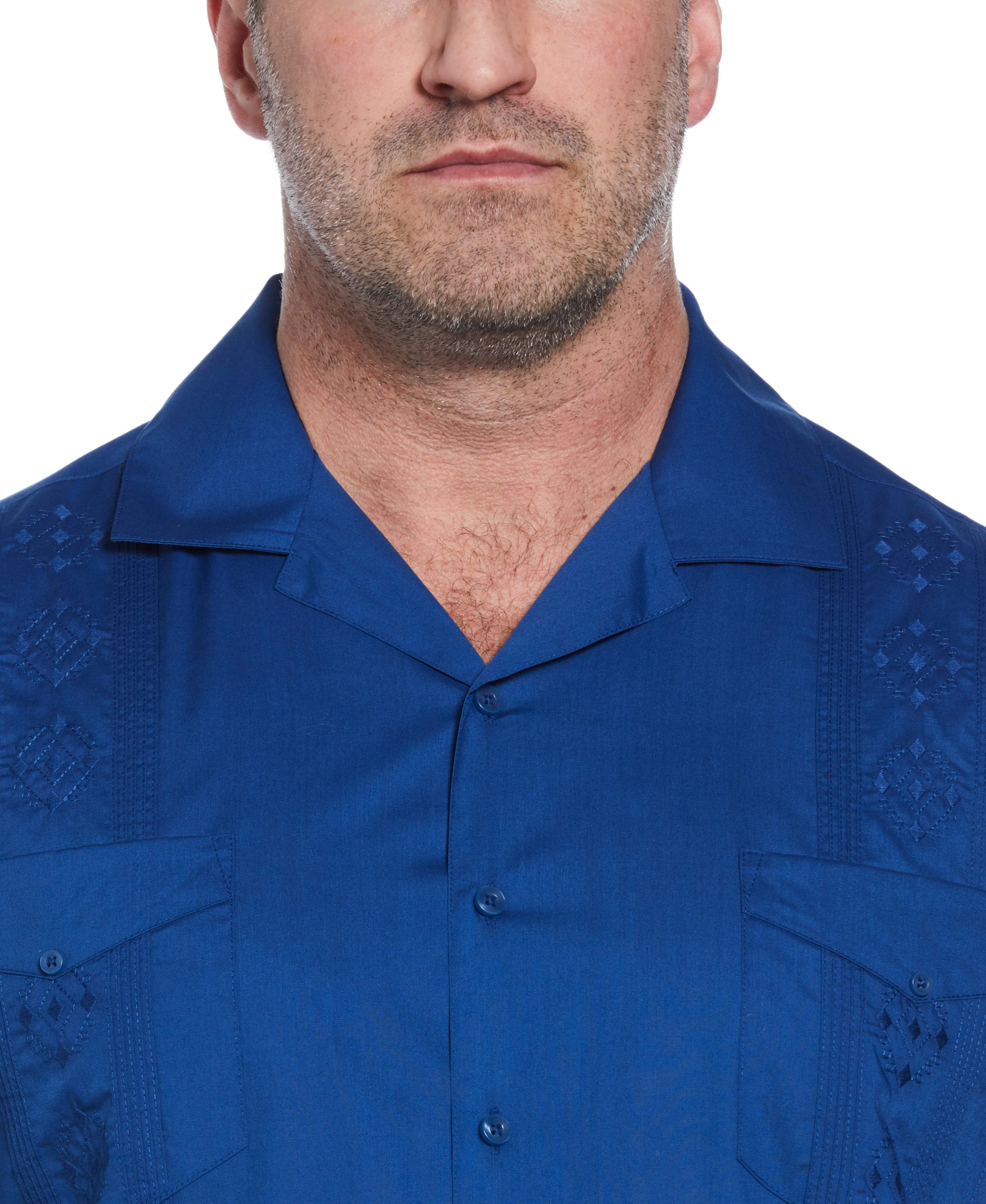 Big & Tall Authentic Embroidered Guayabera Shirt sold by Cubavera product image thumbnail 3
