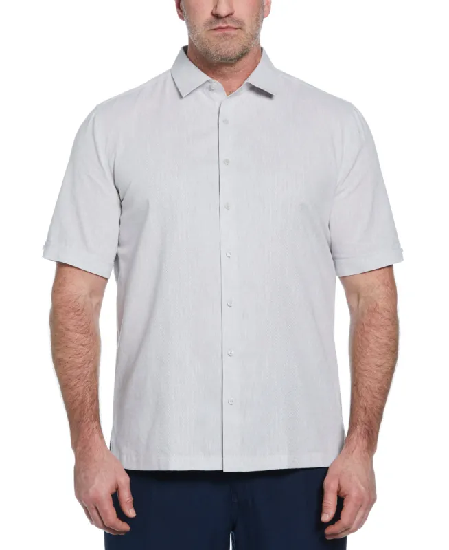 Big & Tall Engineered Dobby Panels Shirt sold by Cubavera