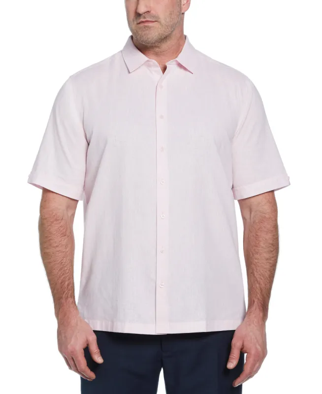 Big & Tall Engineered Dobby Panels Shirt sold by Cubavera
