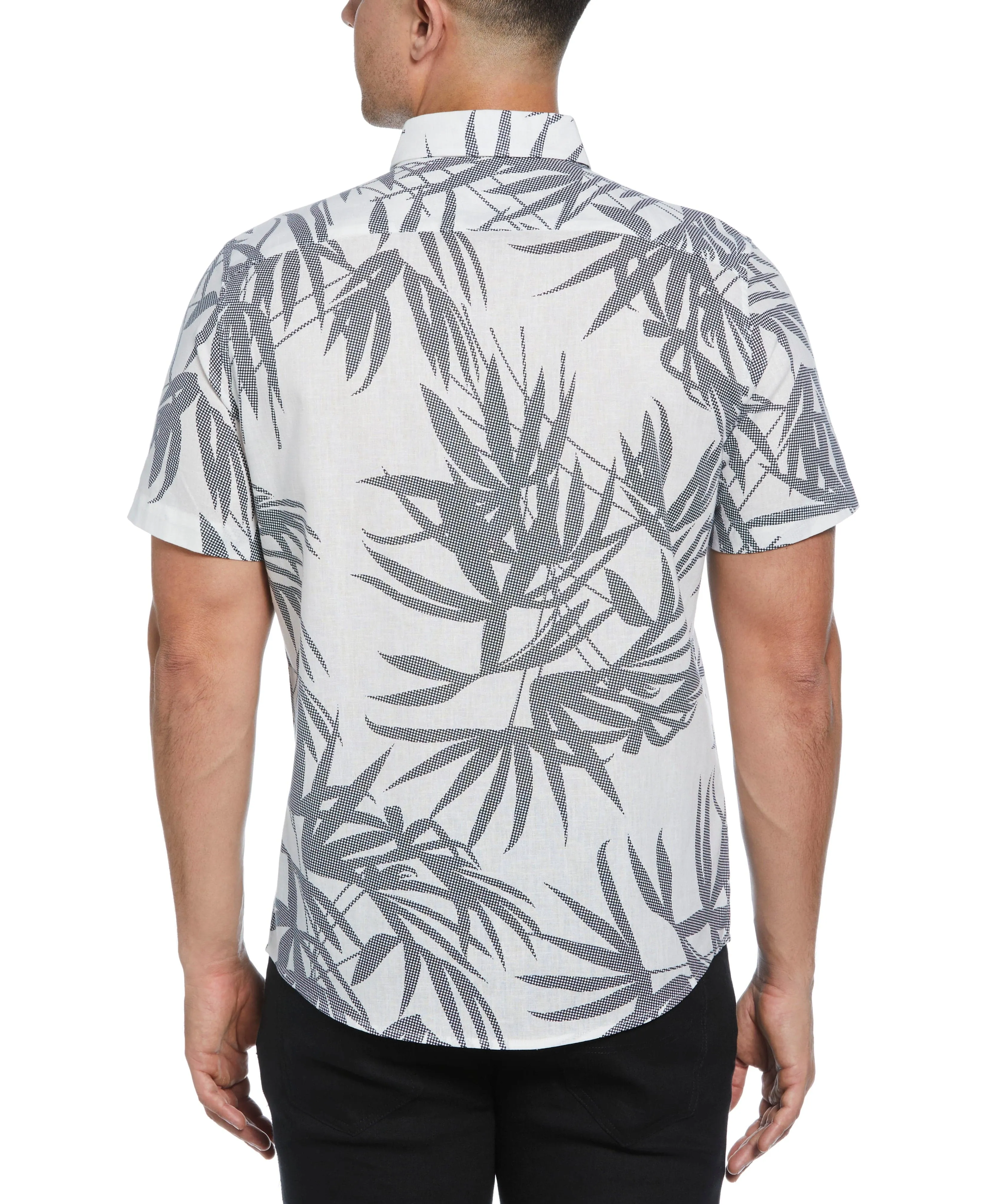 Textured Fern Print Shirt sold by Cubavera product image thumbnail 2