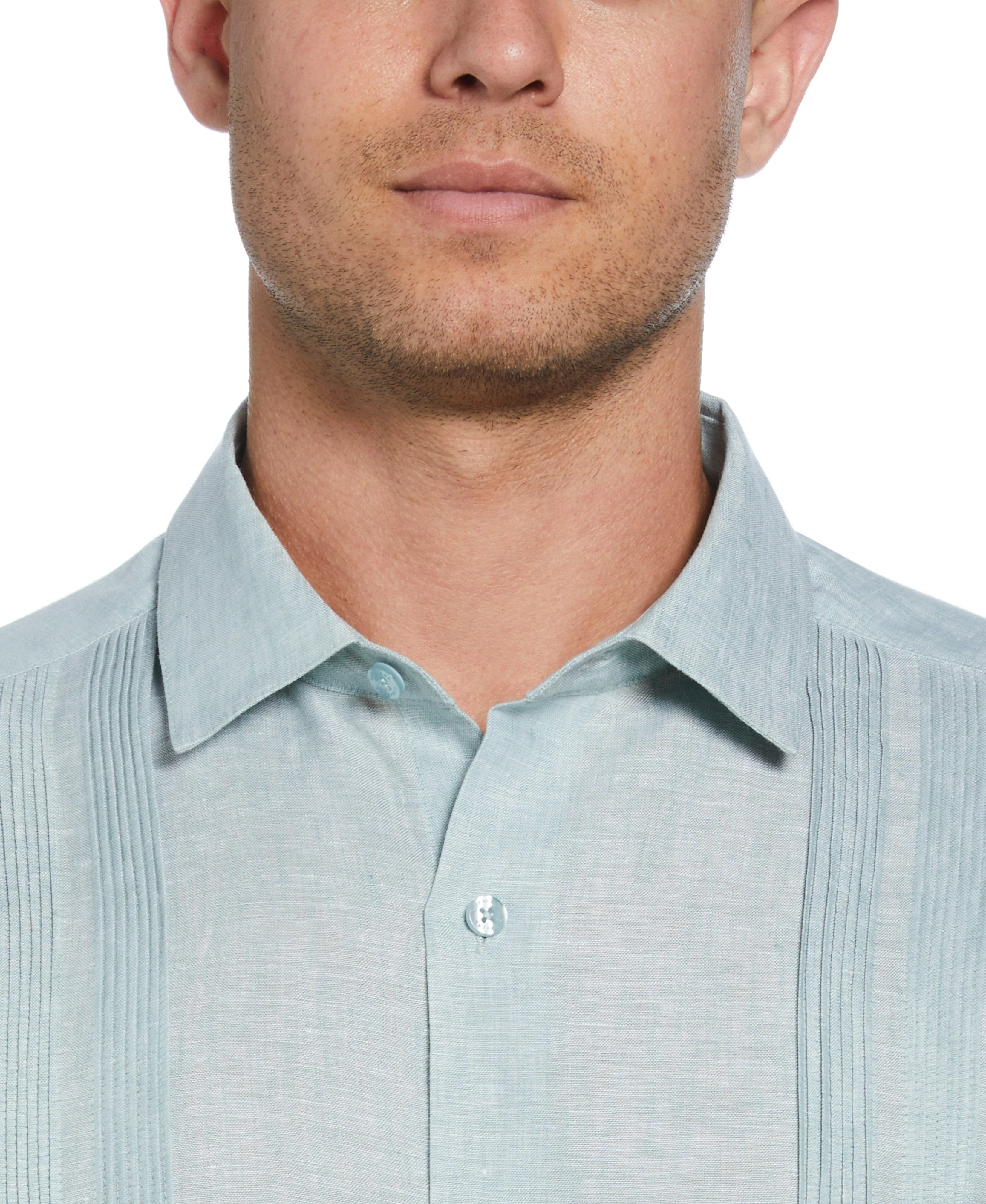 Linen Multi-Tuck Guayabera Shirt sold by Cubavera product image thumbnail 3