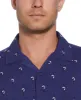 Retro Geometric Print Shirt sold by Cubavera