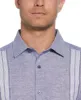 Linen Blend Panel Shirt sold by Cubavera