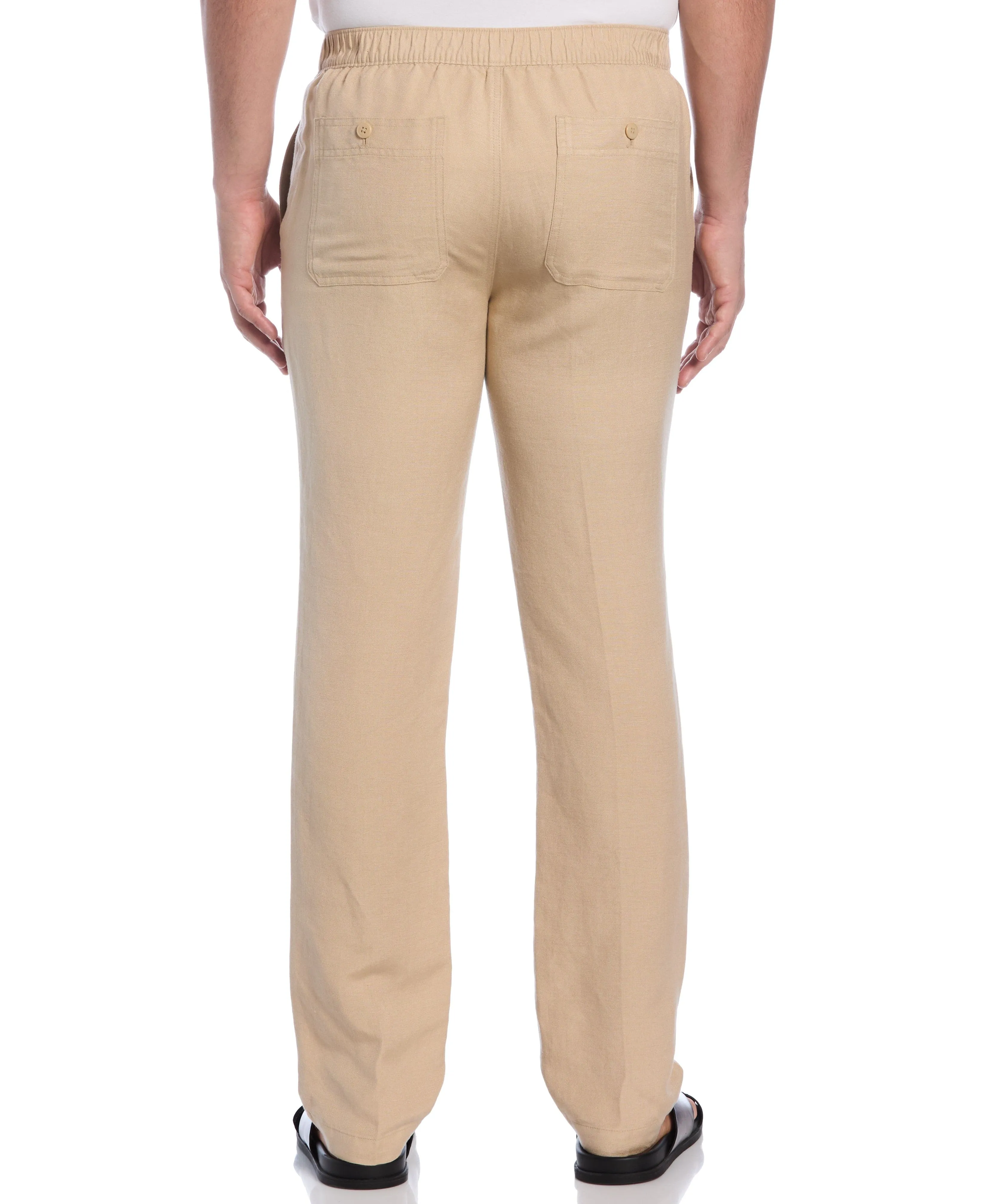 Linen-Blend Core Drawstring Pants sold by Cubavera product image thumbnail 2