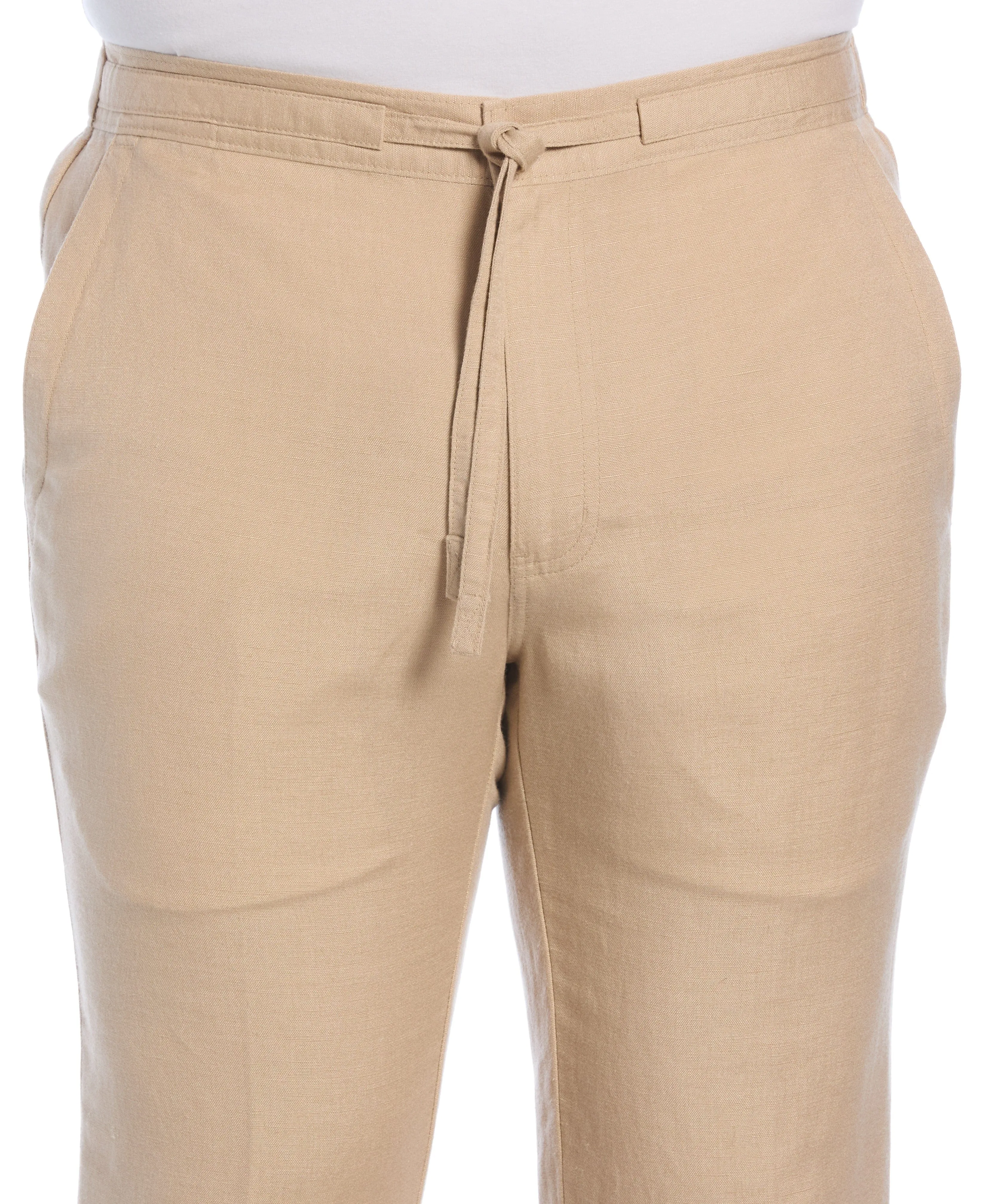Linen-Blend Core Drawstring Pants sold by Cubavera product image thumbnail 3