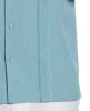 Geo Embroidered Panel Chambray Shirt sold by Cubavera