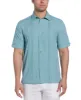 Geo Embroidered Panel Chambray Shirt sold by Cubavera